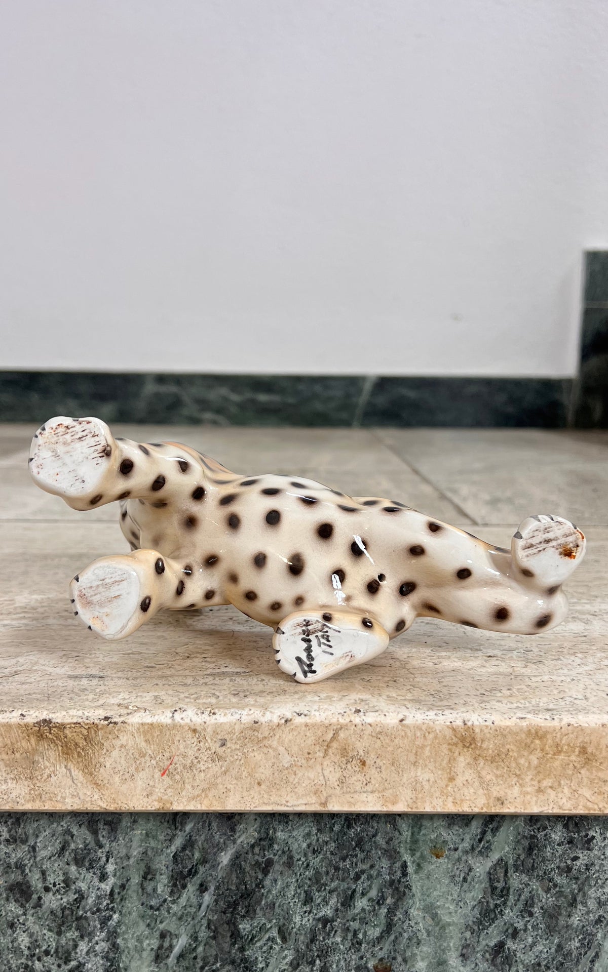 1970s Ronzan Ceramic Leopard Cub – Made in Italy