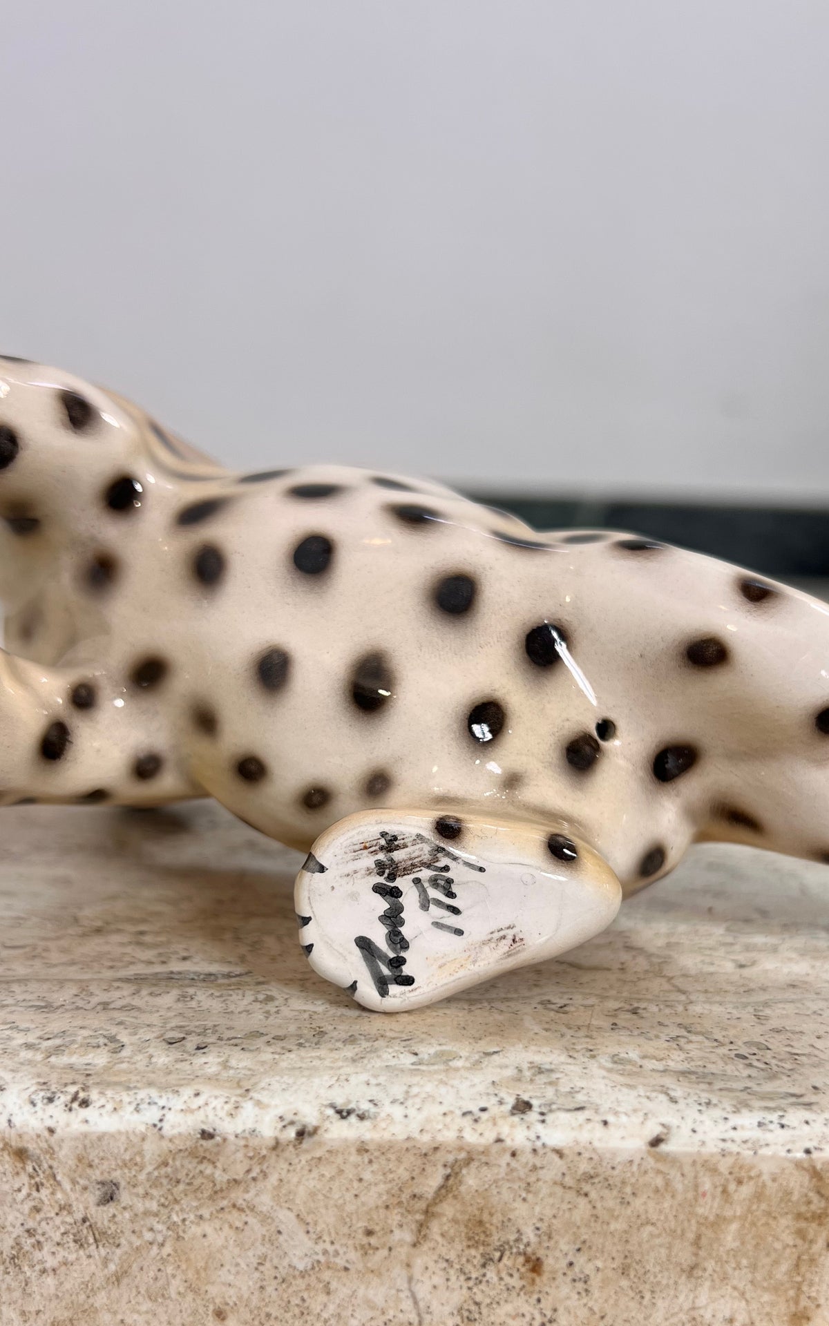 1970s Ronzan Ceramic Leopard Cub – Made in Italy