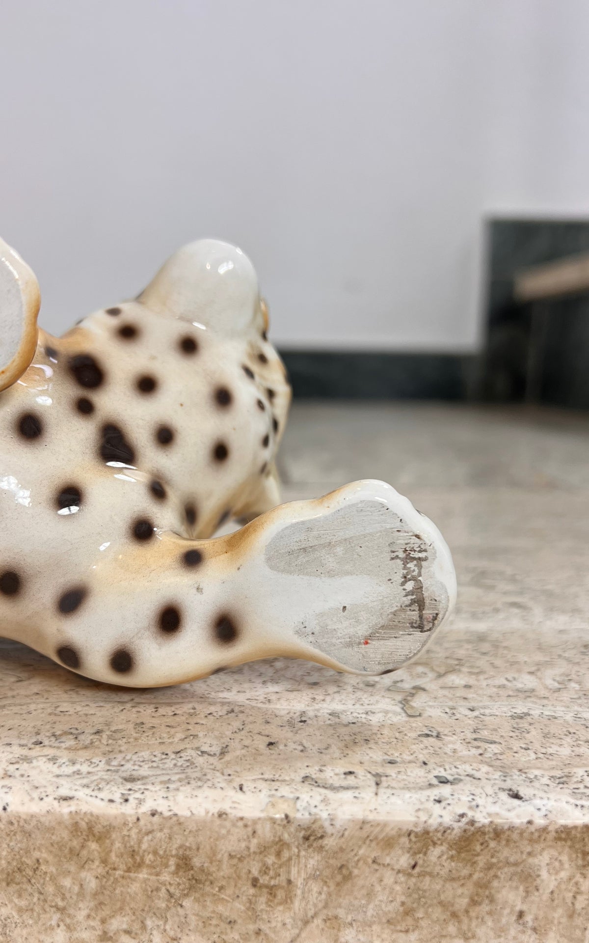 1970s Ceramic Leopard Figurine