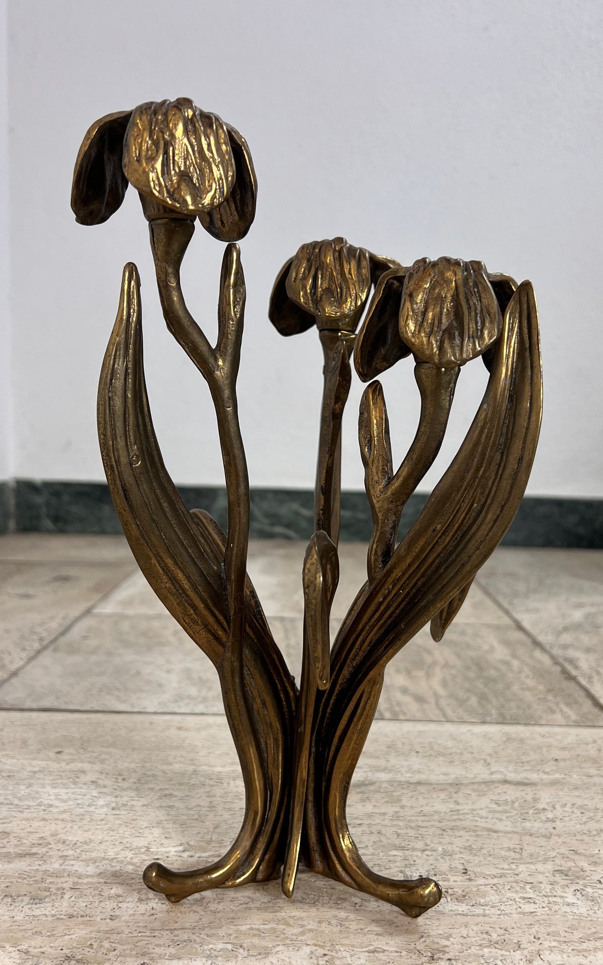 Italian Brass Candleholder by Antonella Saviato - 1960s