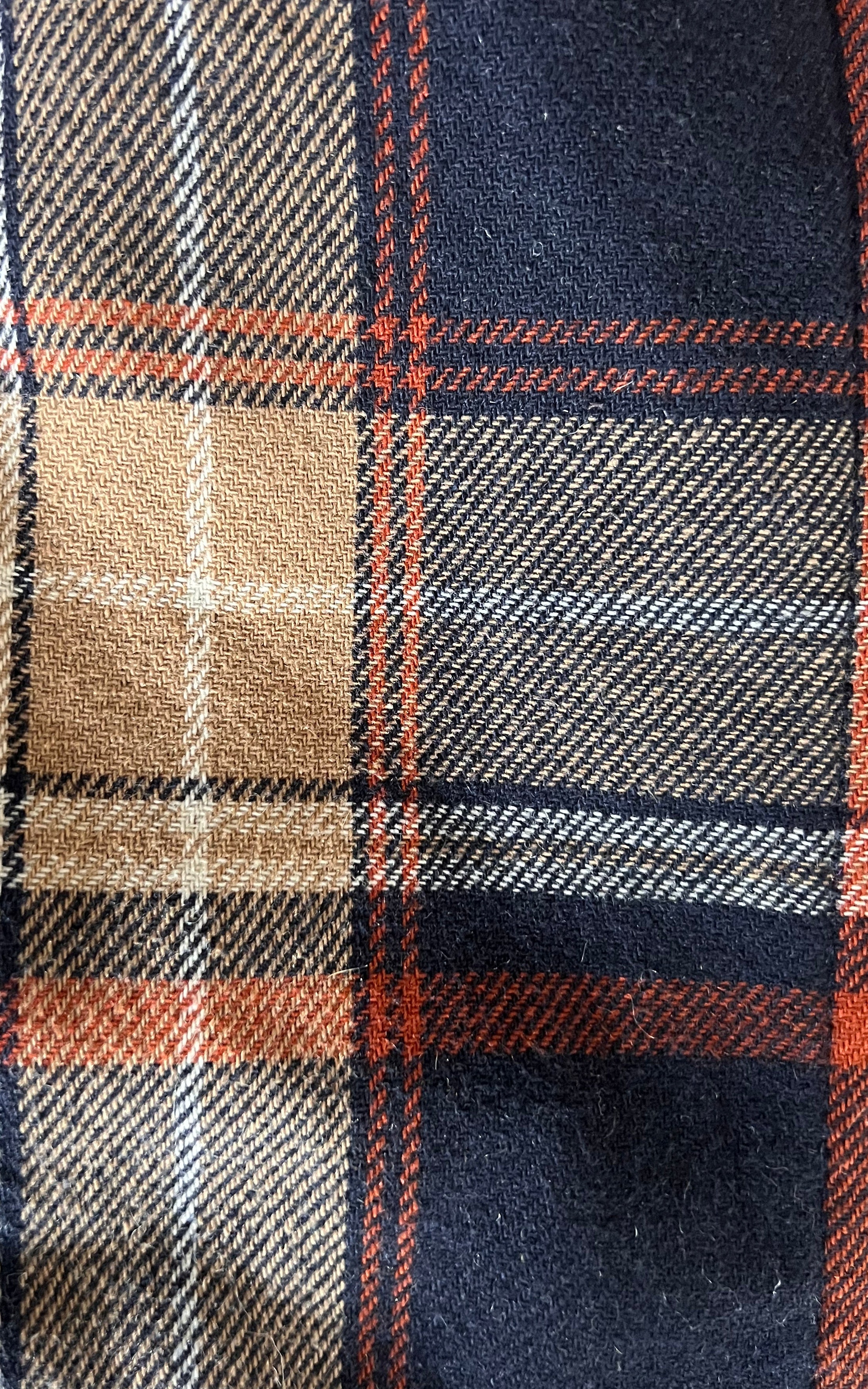 Vintage 70s Tartan Wool Coat