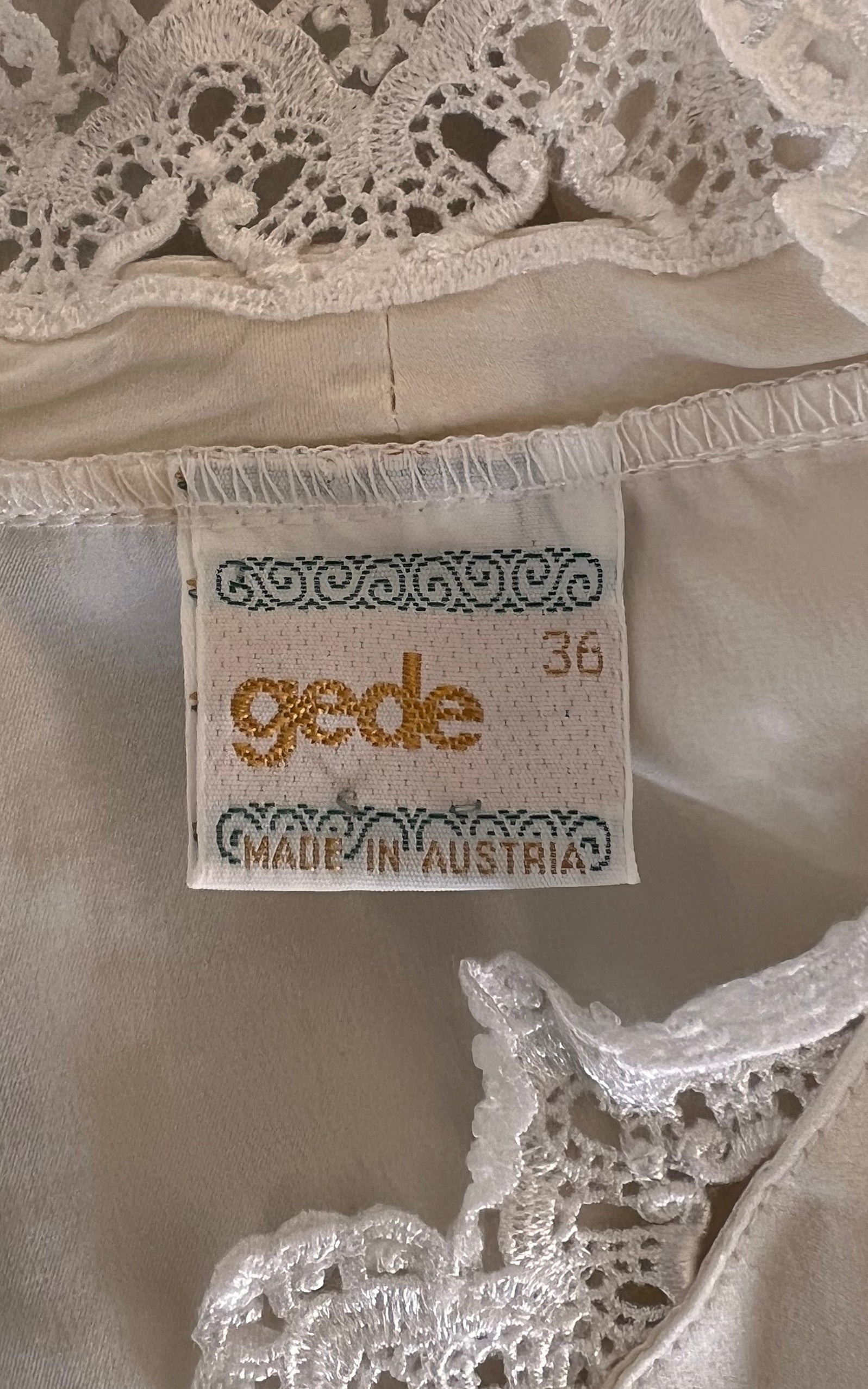 Vintage Reworked Cropped Silk Blouse