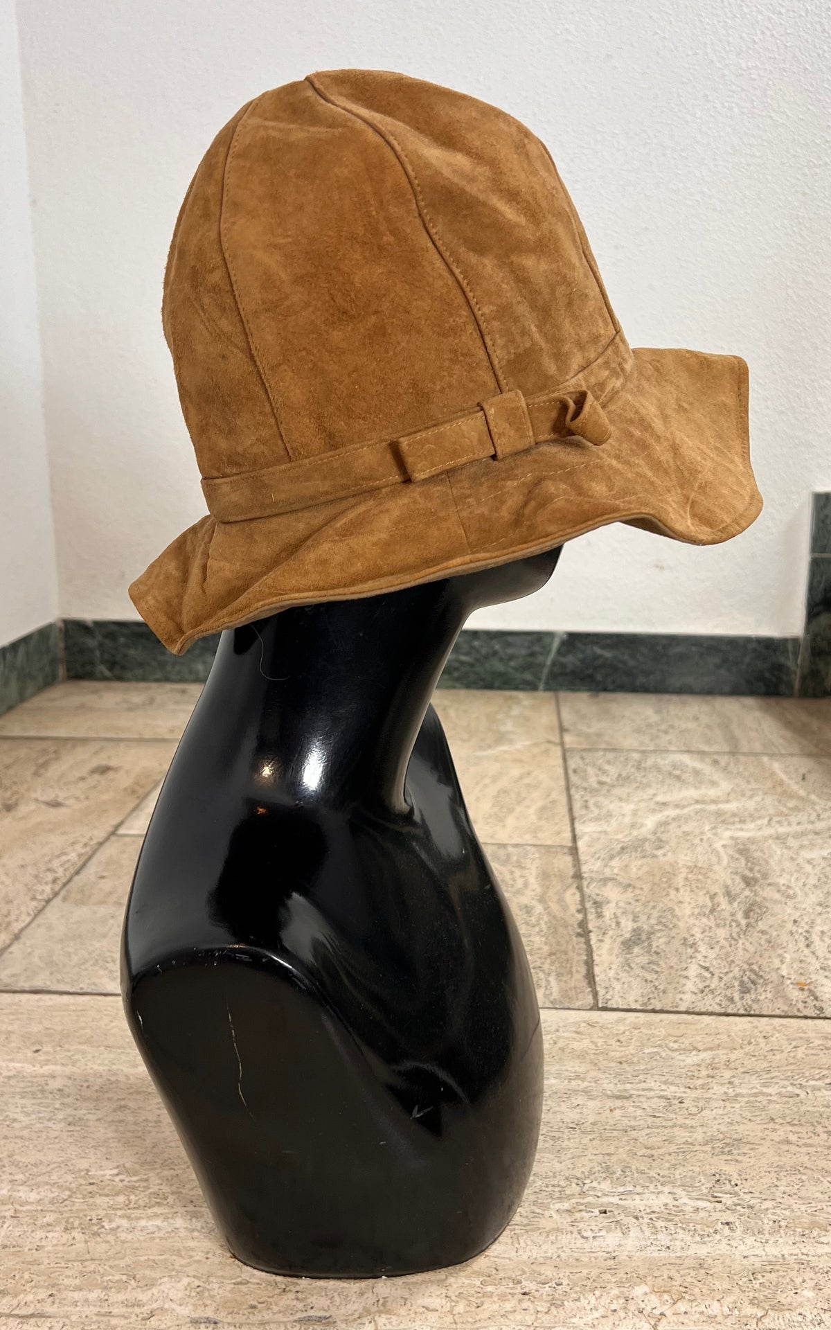 Vintage 1970s Suede Floppy Hat