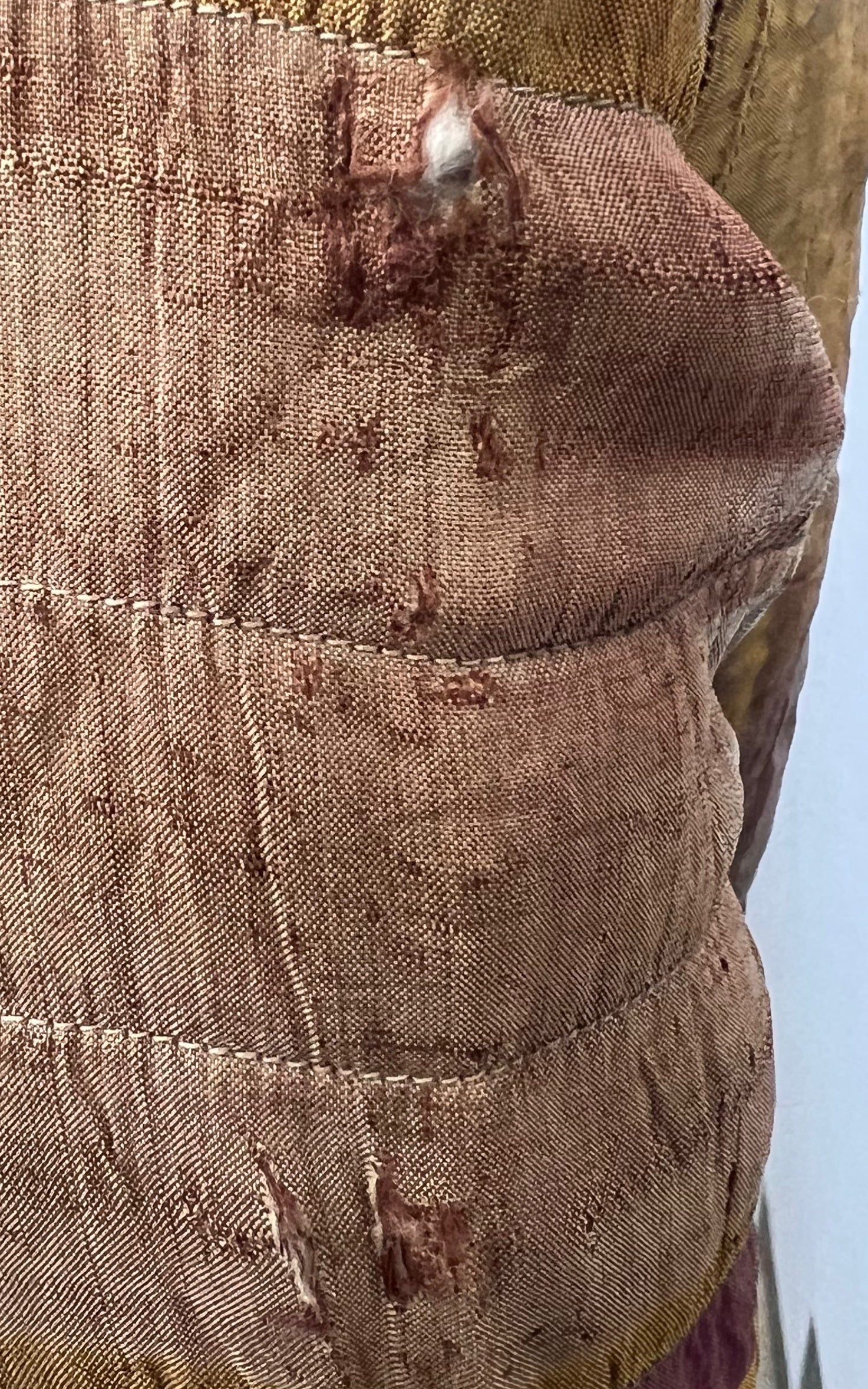 Antique Ikat Silk Chapan from Uzbekistan