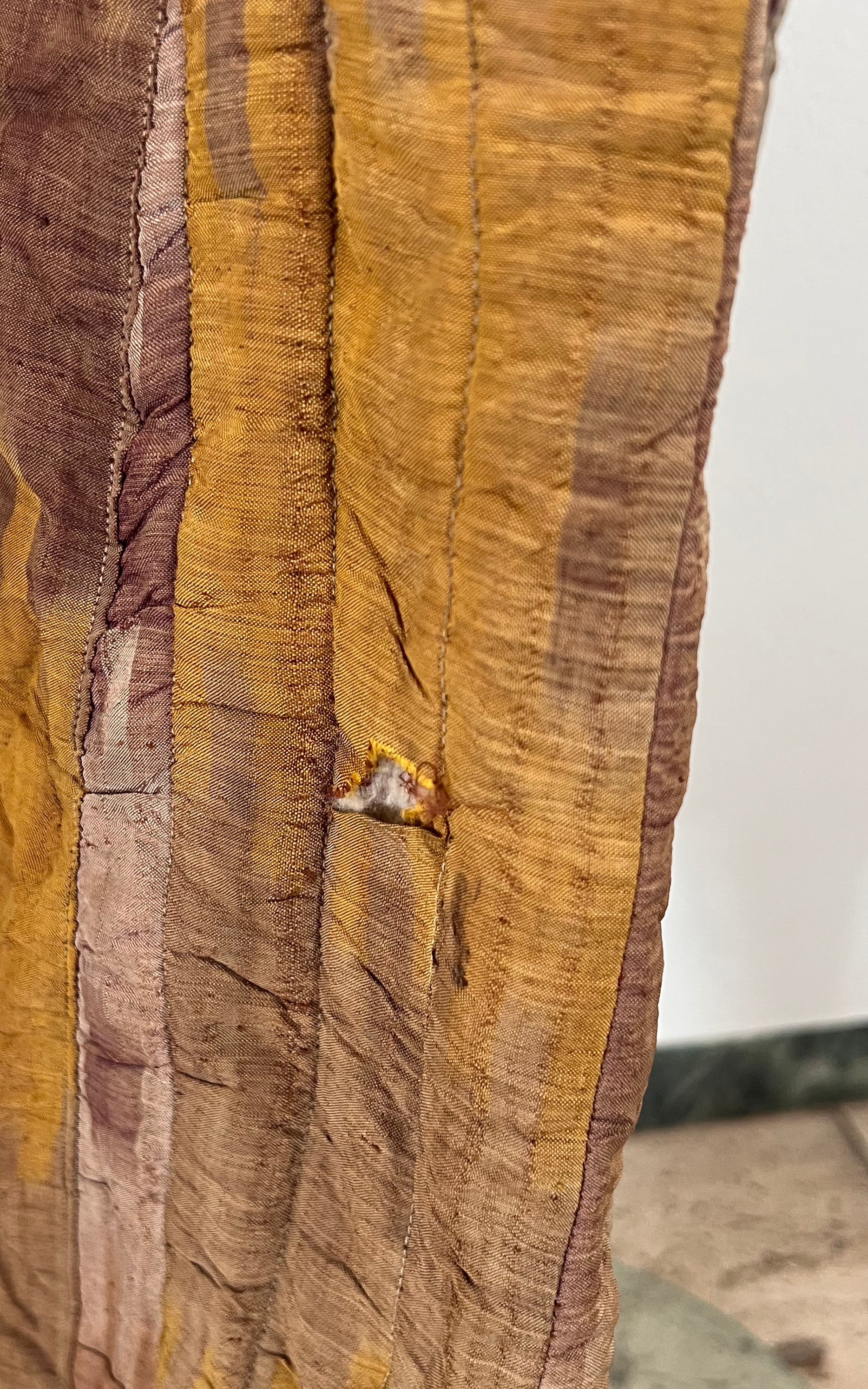 Antique Ikat Silk Chapan from Uzbekistan