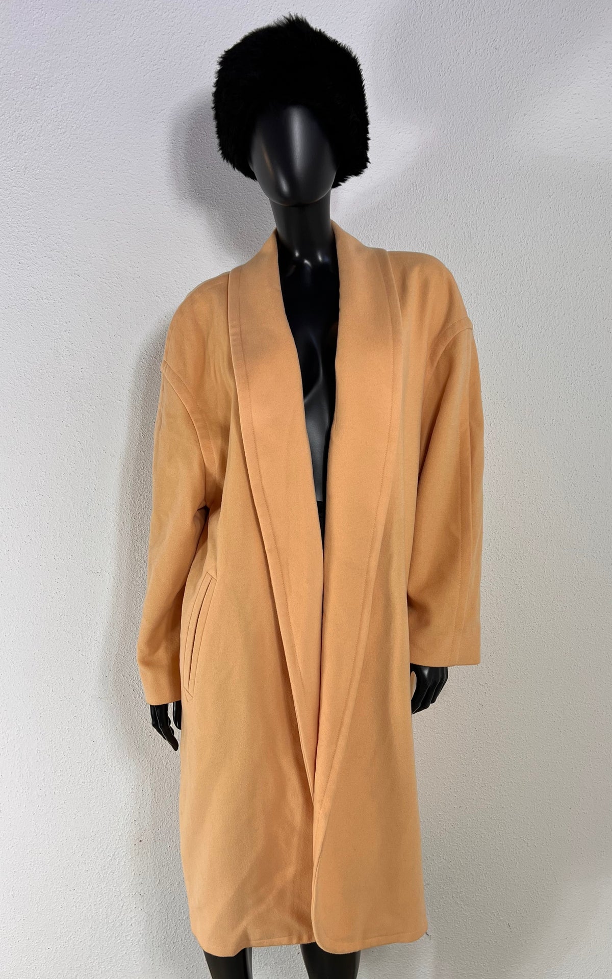 Vintage Escada by Margaretha Ley Apricot Coat – 100% Virgin Wool