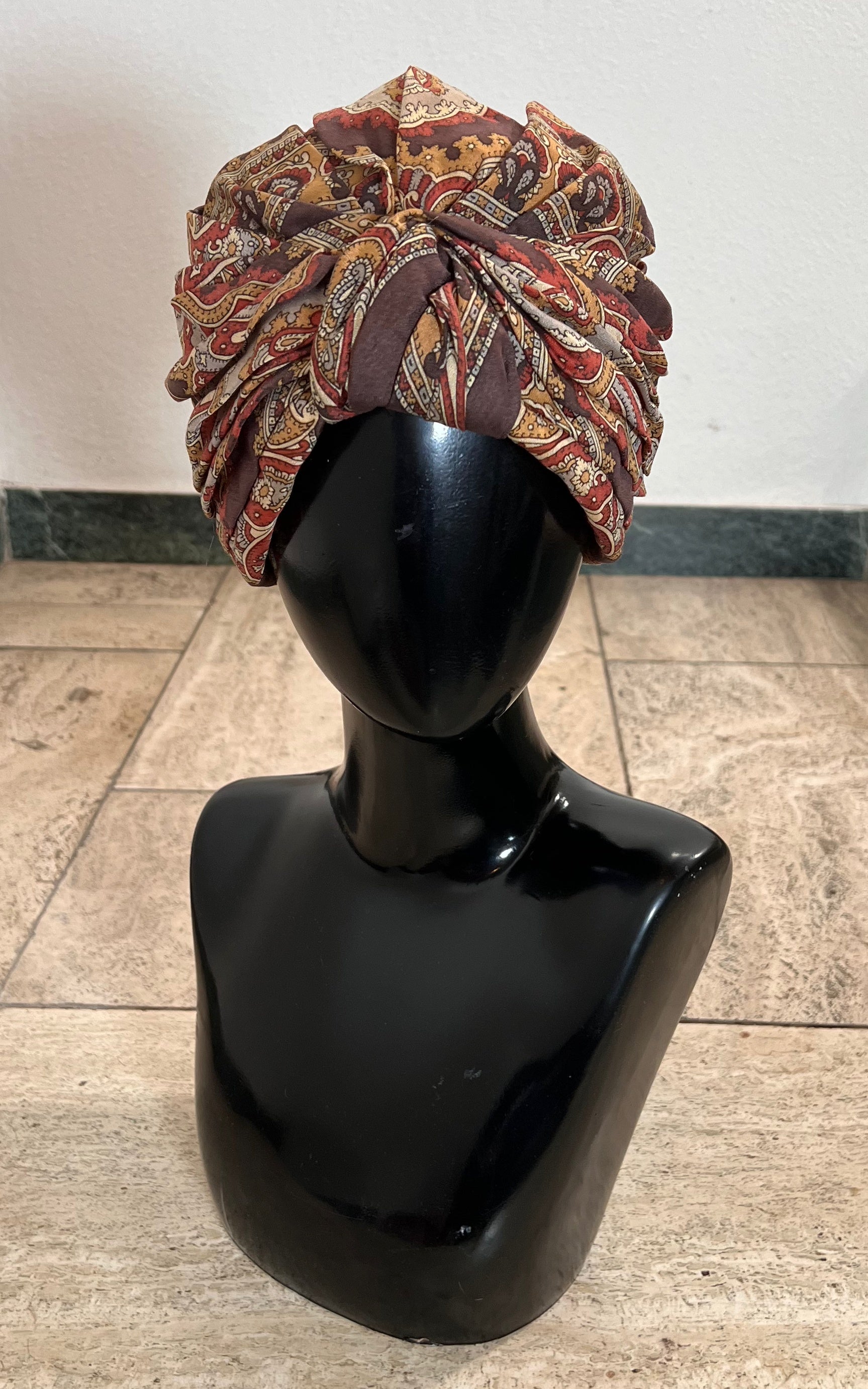 Vintage 70s Turban Hat