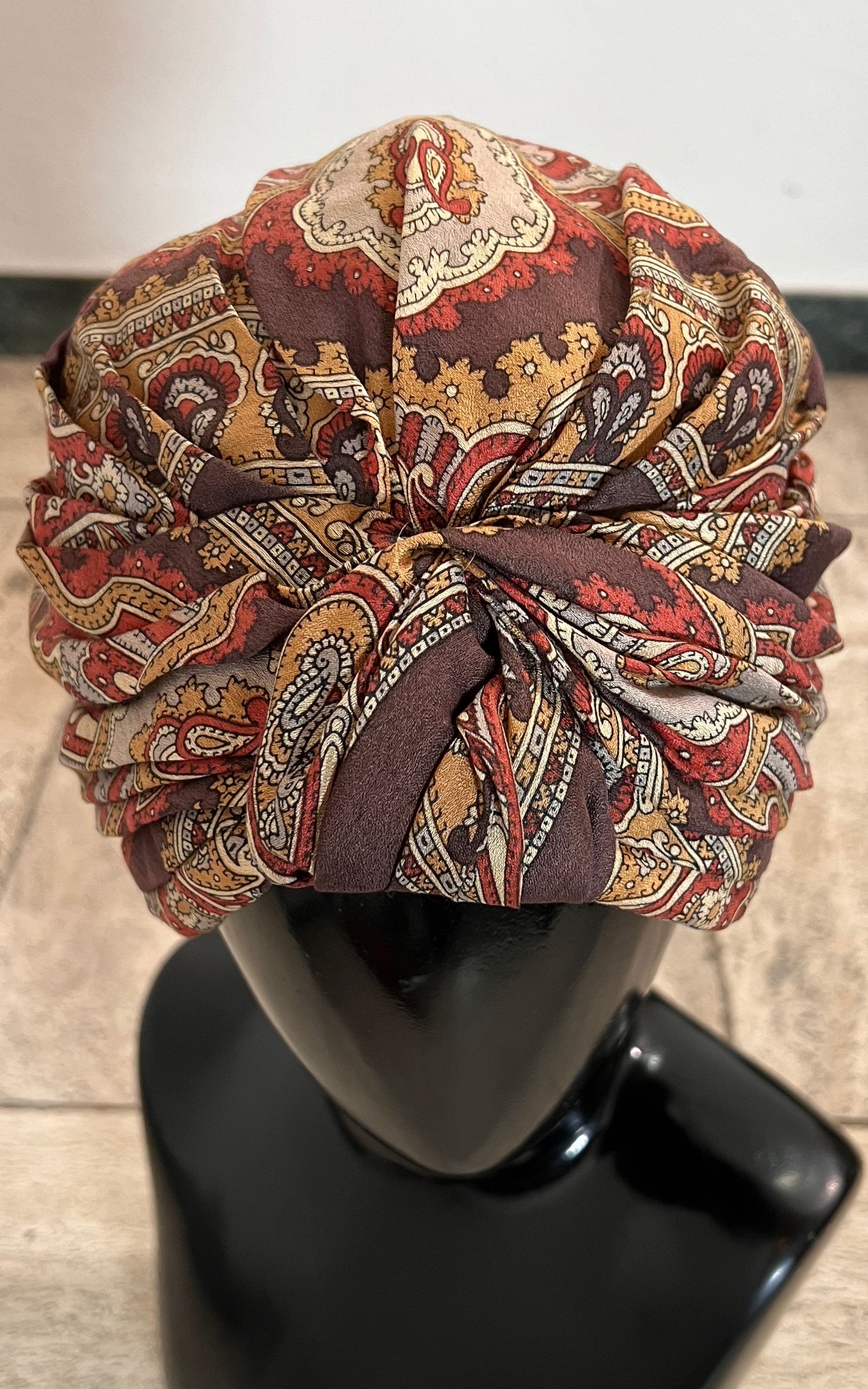 Vintage 70s Turban Hat