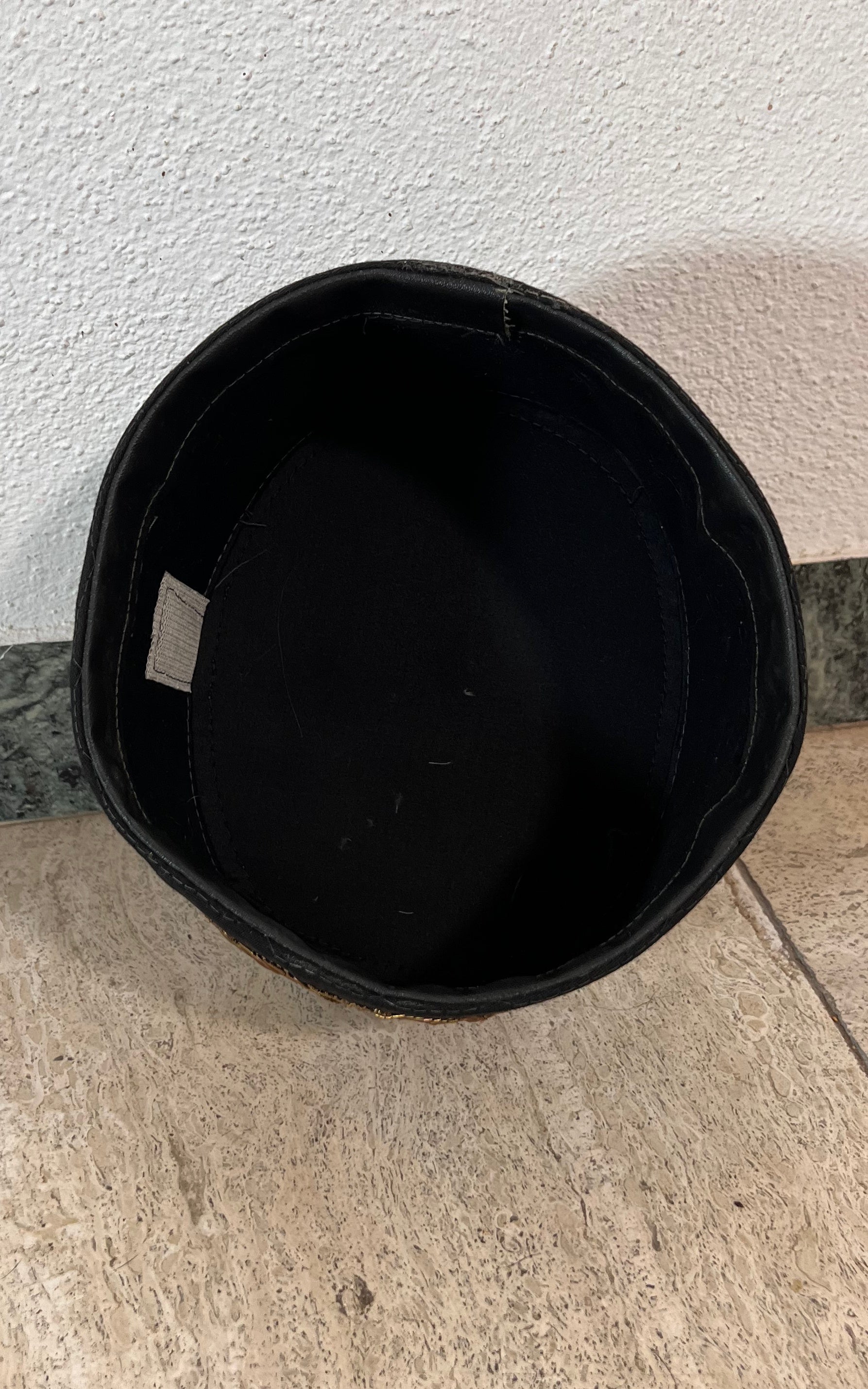 Antique Mine Workers Pill Box Hat