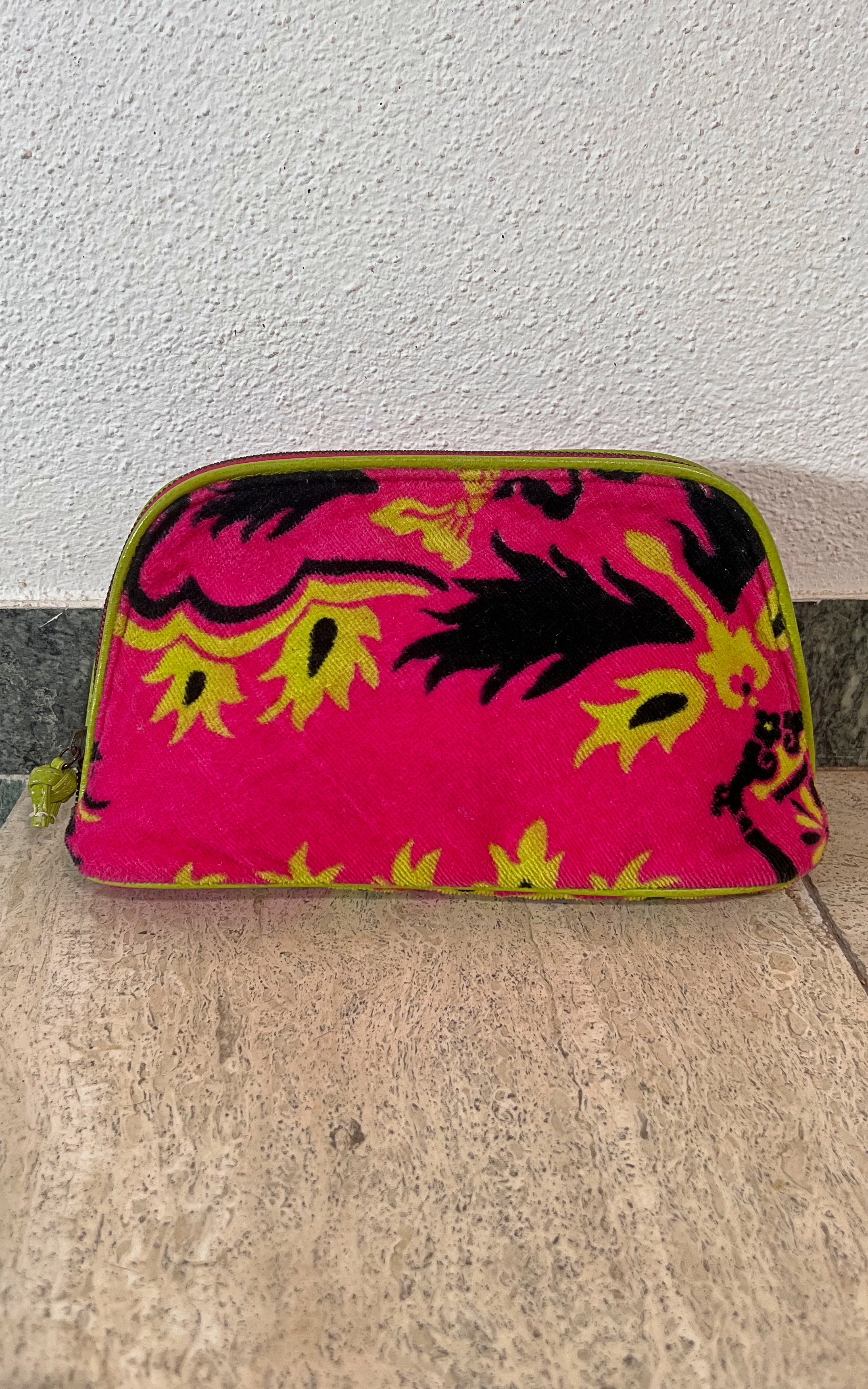 Vintage 70s Towelling Cosmetic Pouch