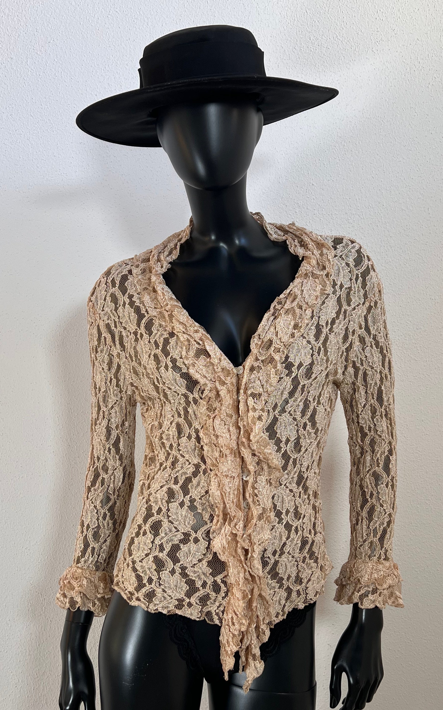 Vintage Volant Lace Blouse