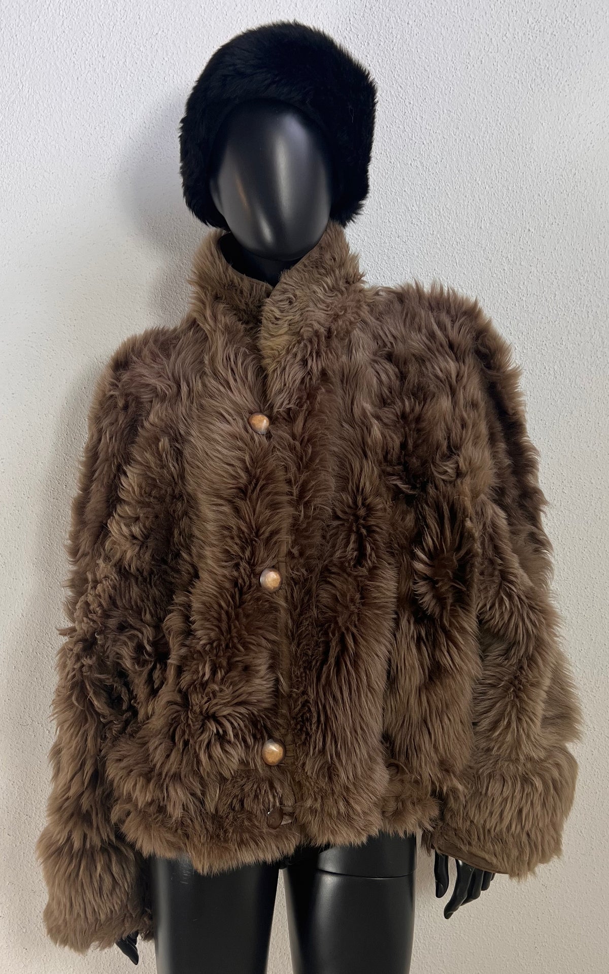 Reworked Curly Lamb Shearling Jacket