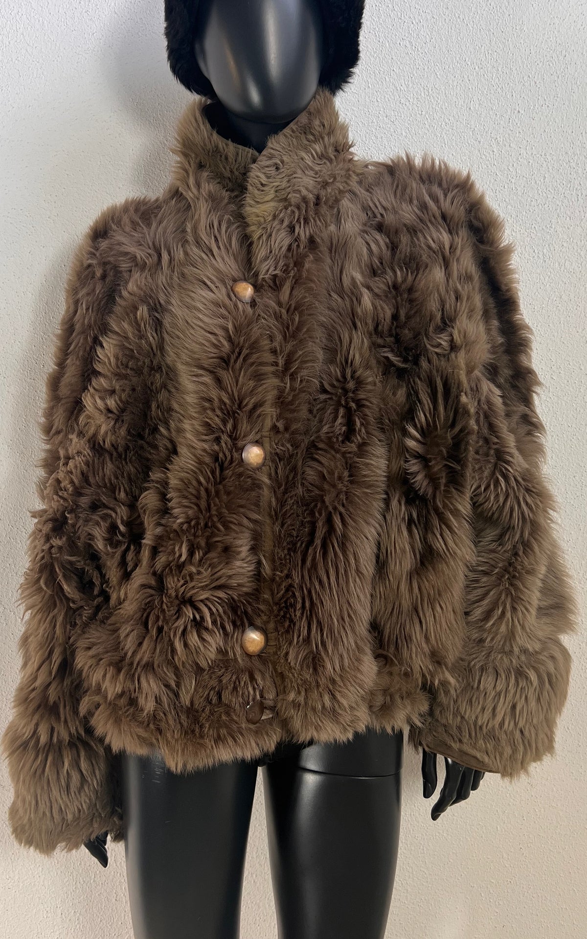 Reworked Curly Lamb Shearling Jacket