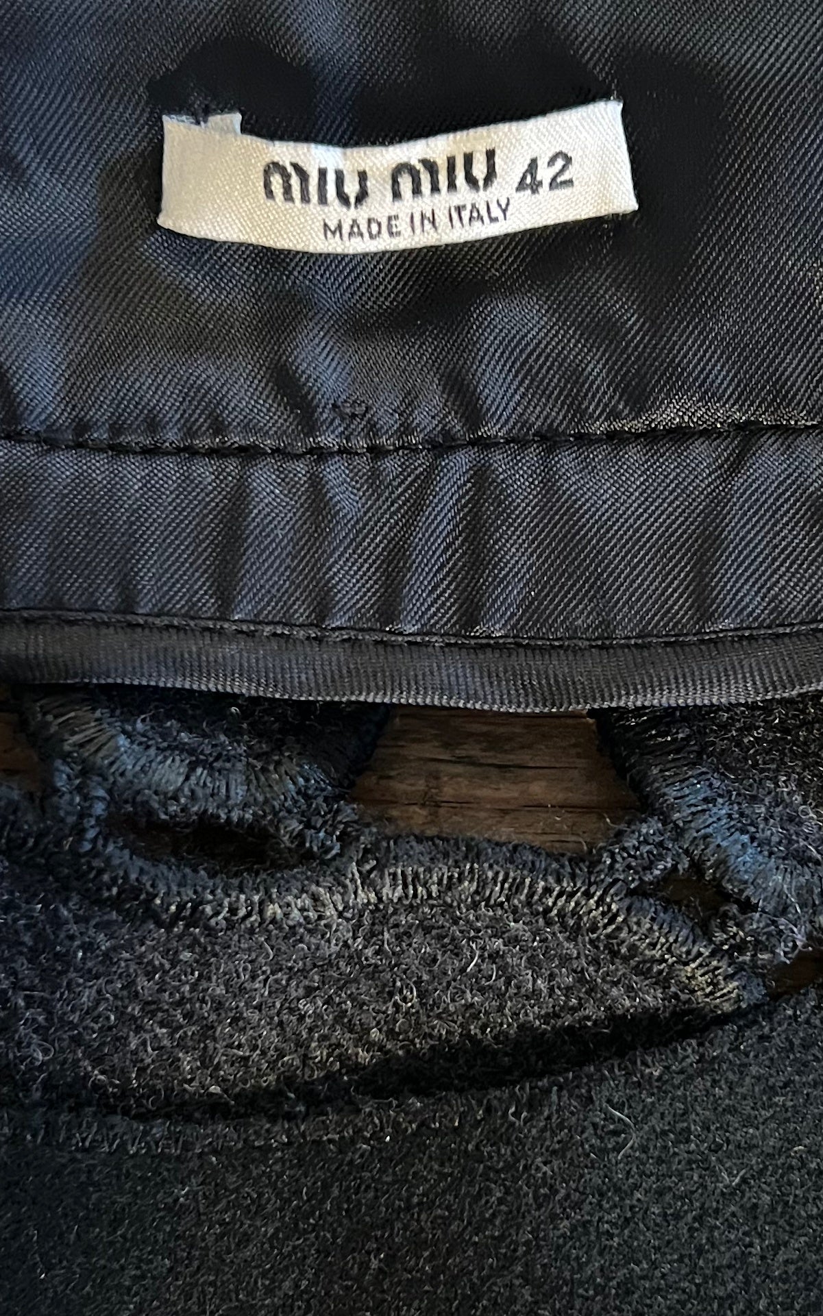 Vintage Miu Miu Wool Dress