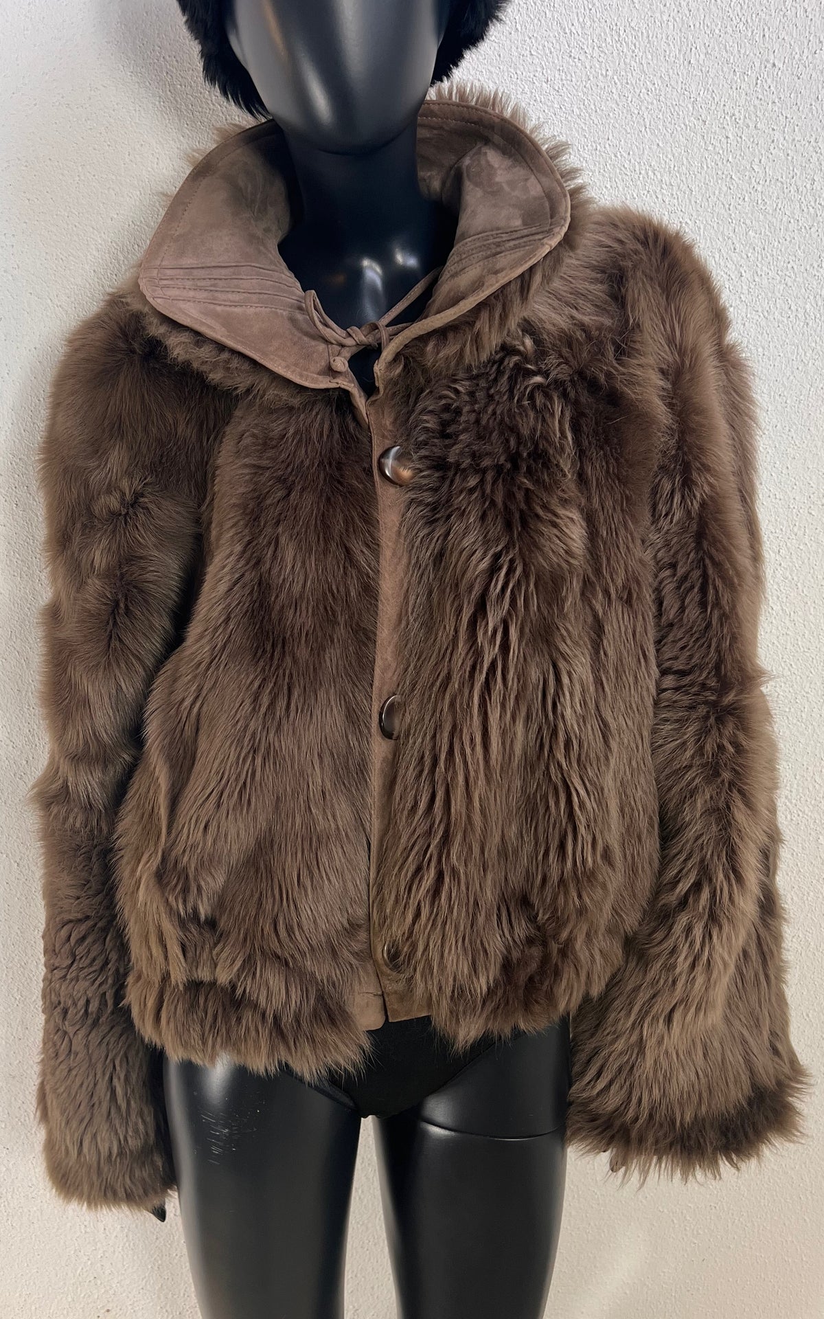 Reworked Curly Lamb Shearling Jacket