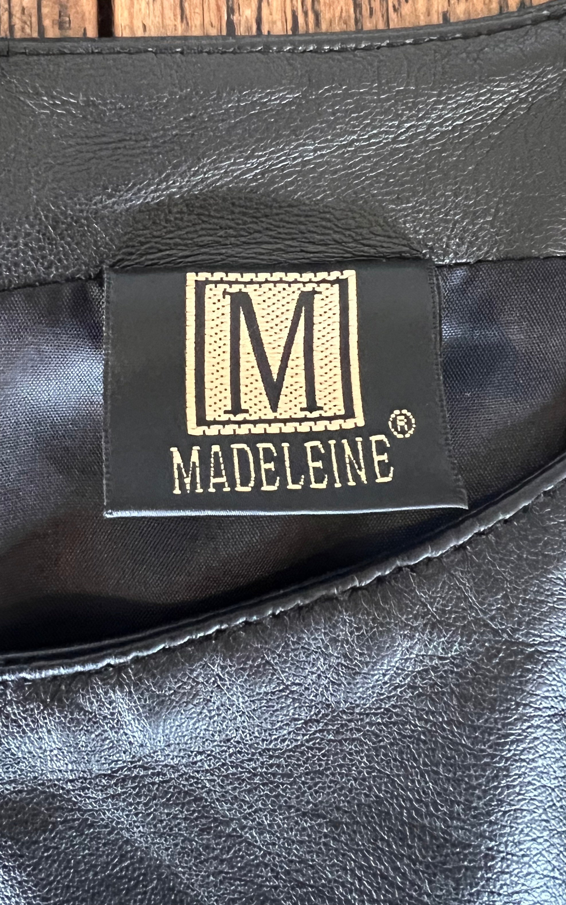 Vintage 90s Madeleine Leather Dress