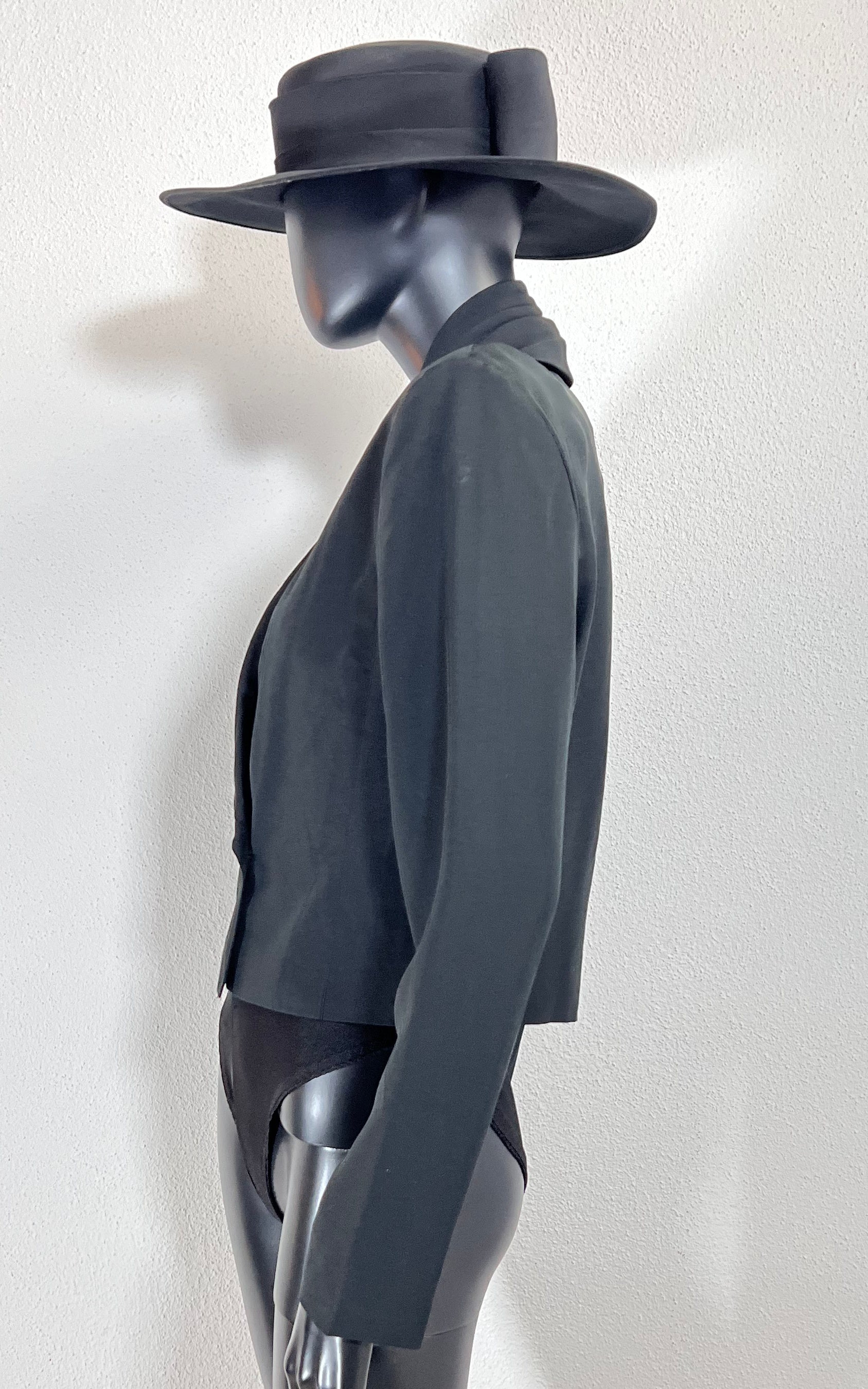 Vintage Genny Silk Short Blazer Jacket