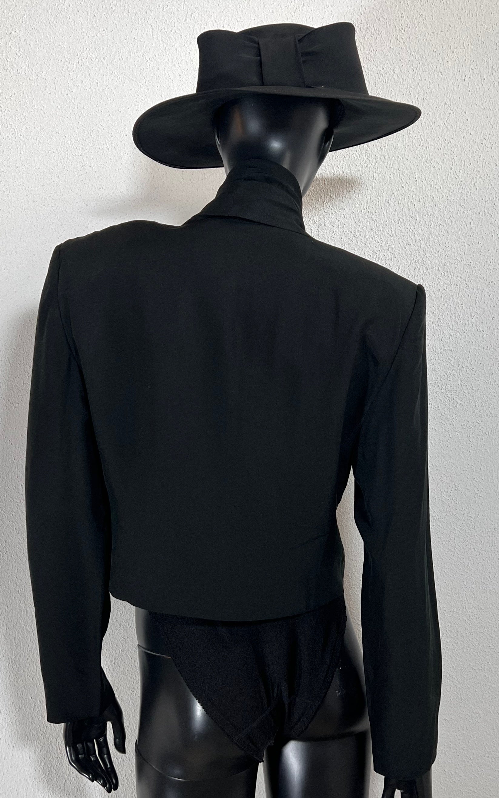 Vintage Genny Silk Short Blazer Jacket