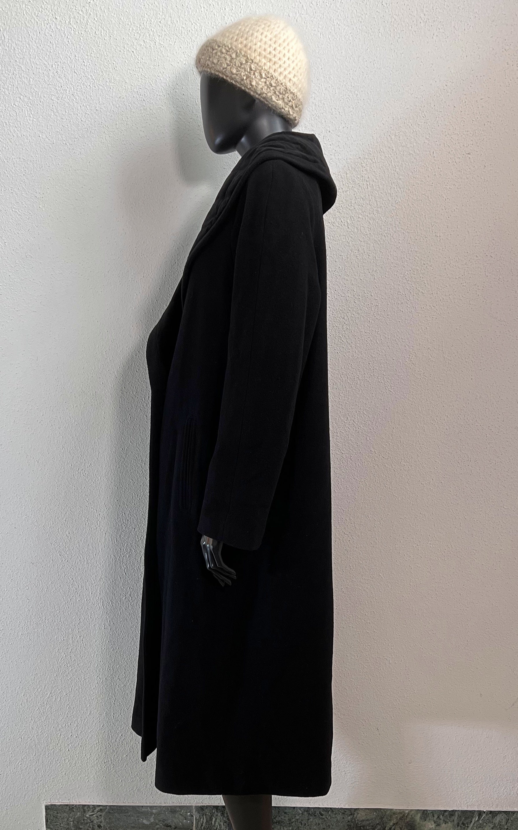 Vintage 90s Big Collar Wool Coat