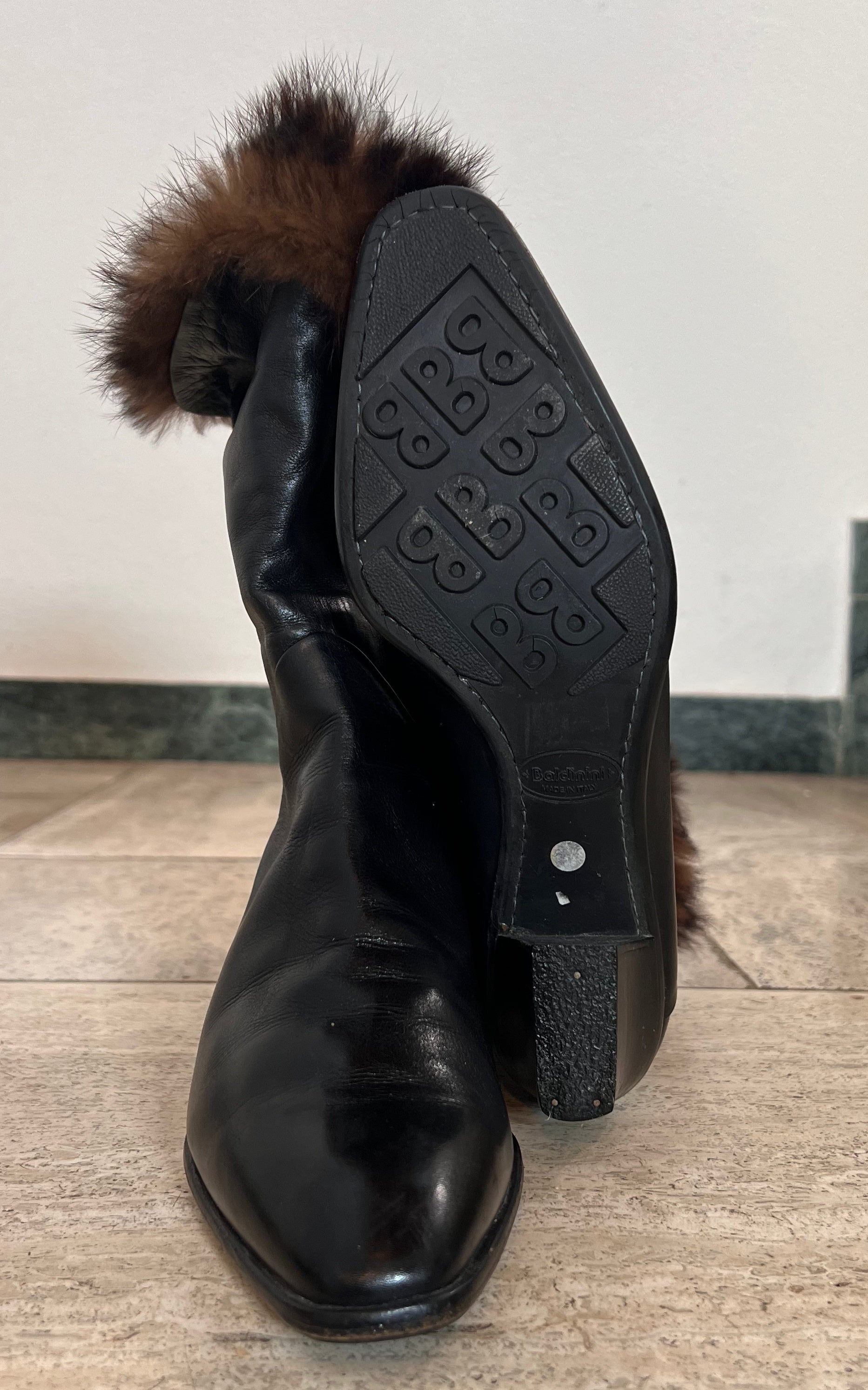Vintage Baldini Fur Boots 38,5