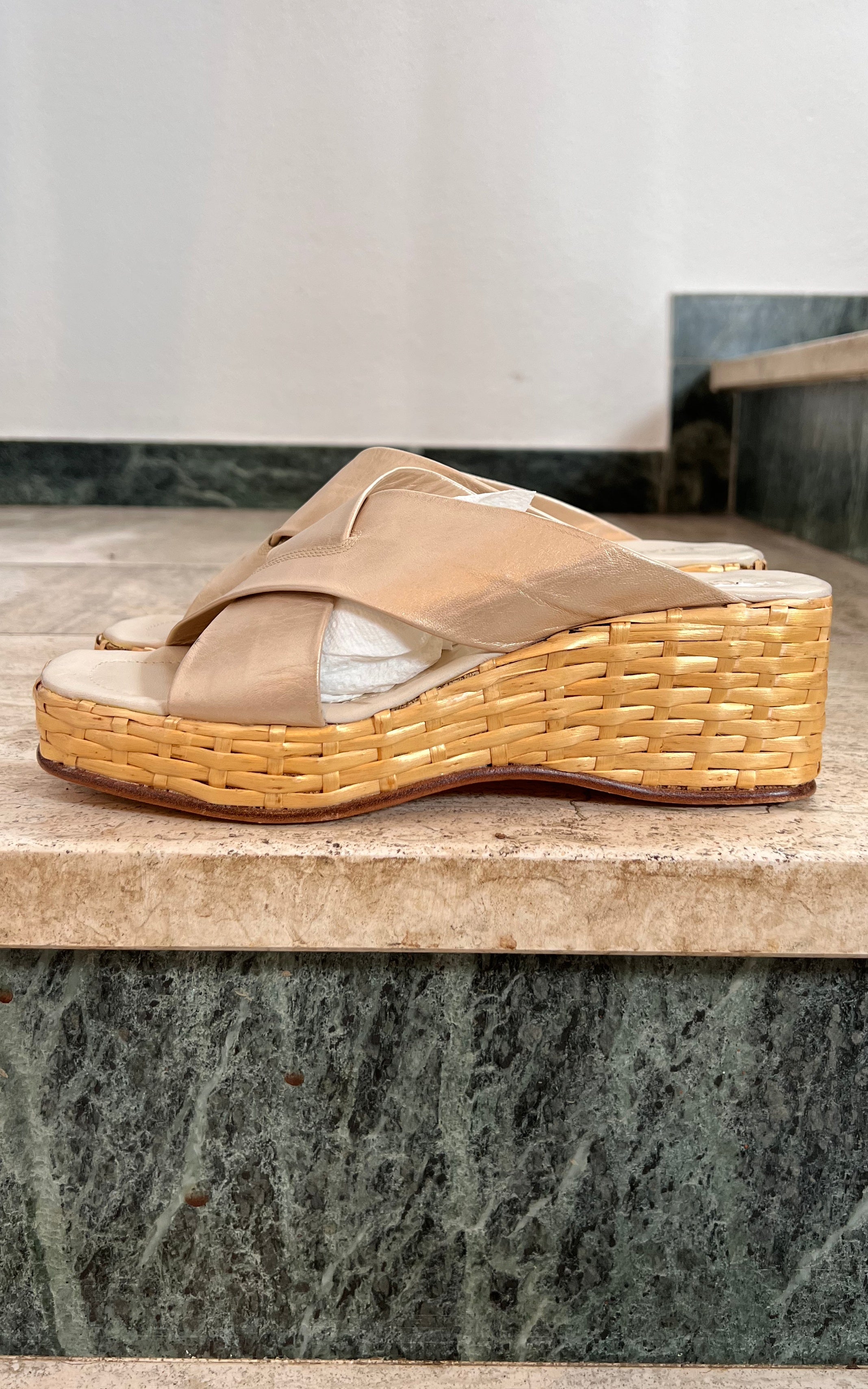 Vintage Charles Jourdan Wedges 40