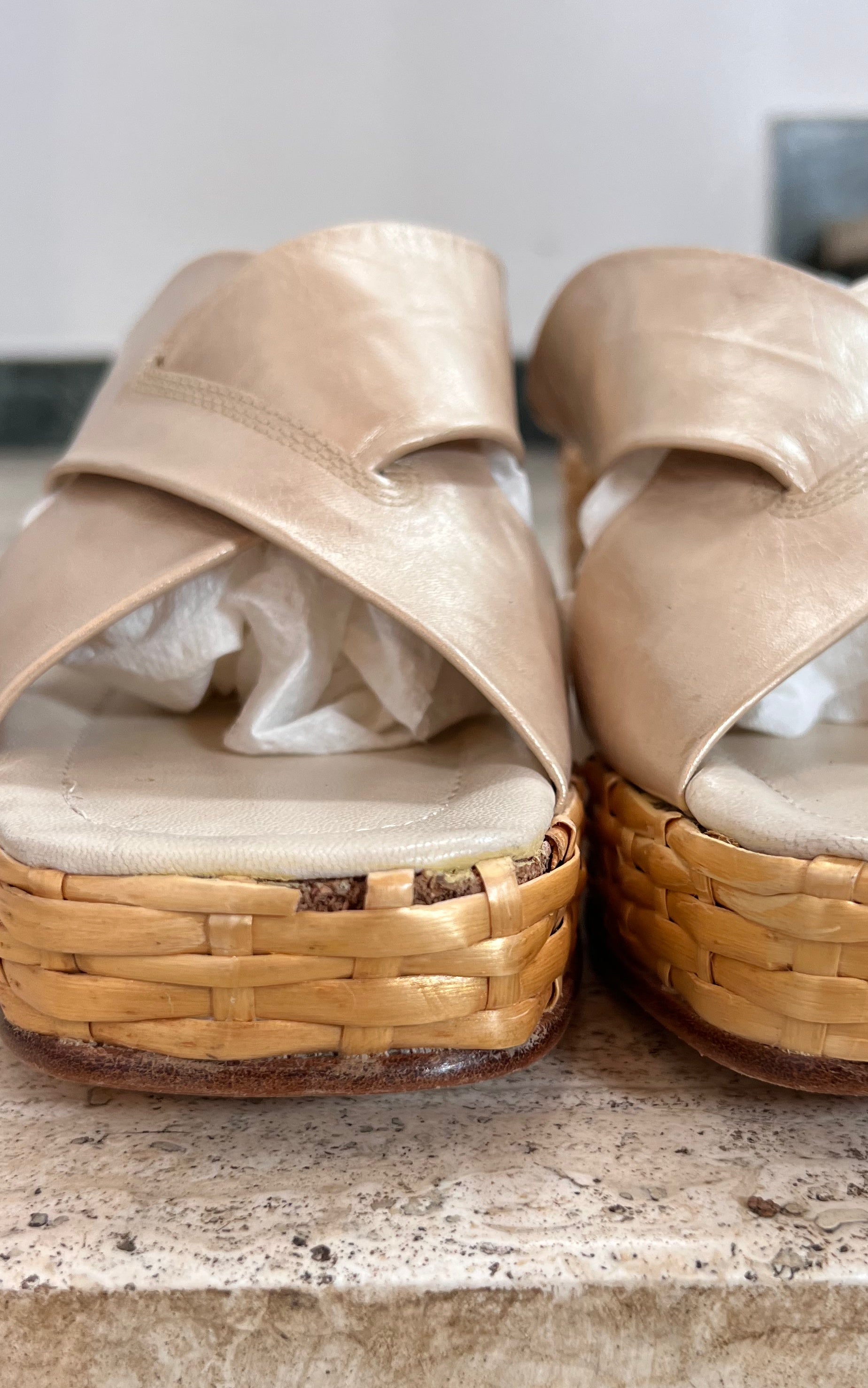 Vintage Charles Jourdan Wedges 40