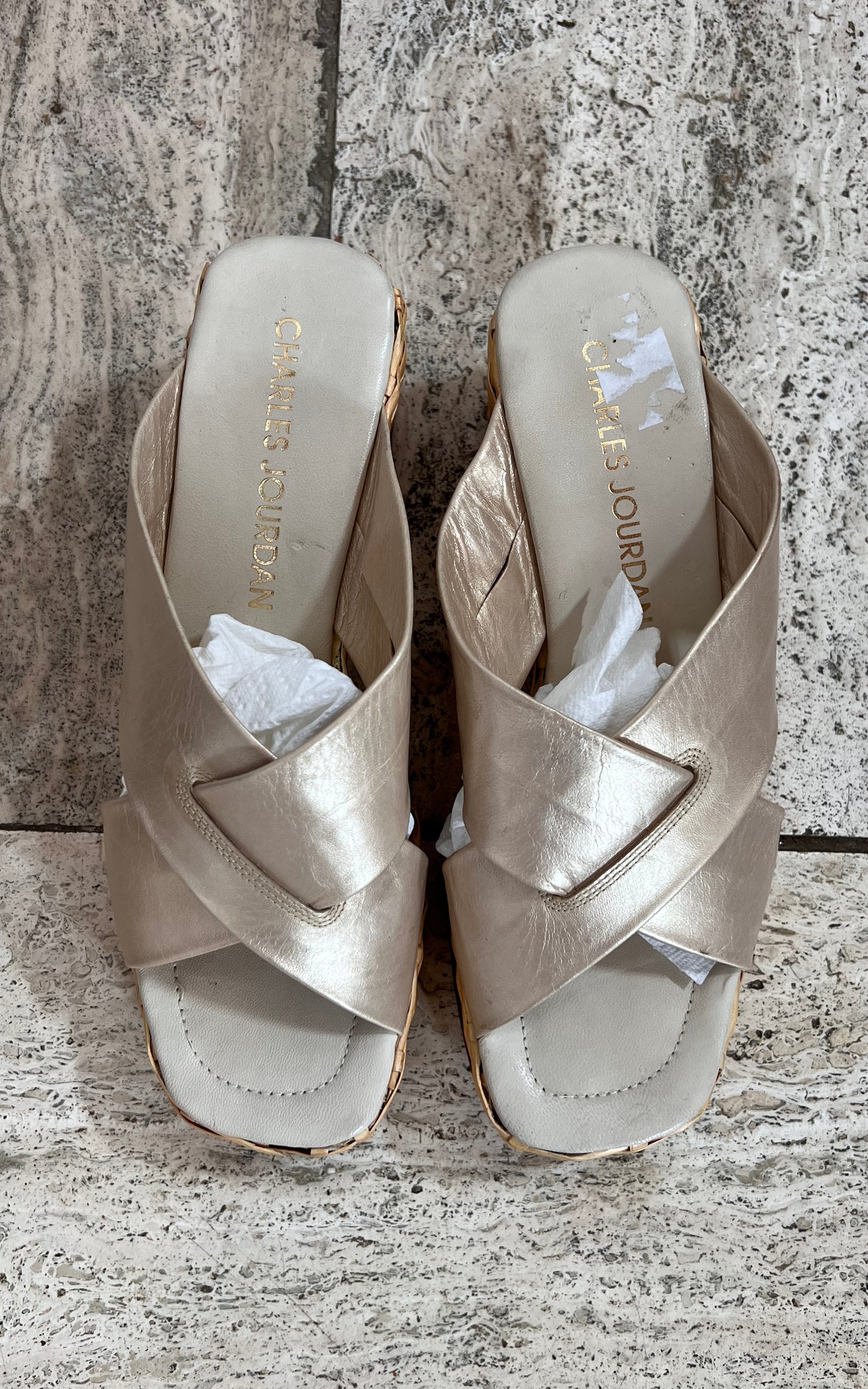 Vintage Charles Jourdan Wedges 40