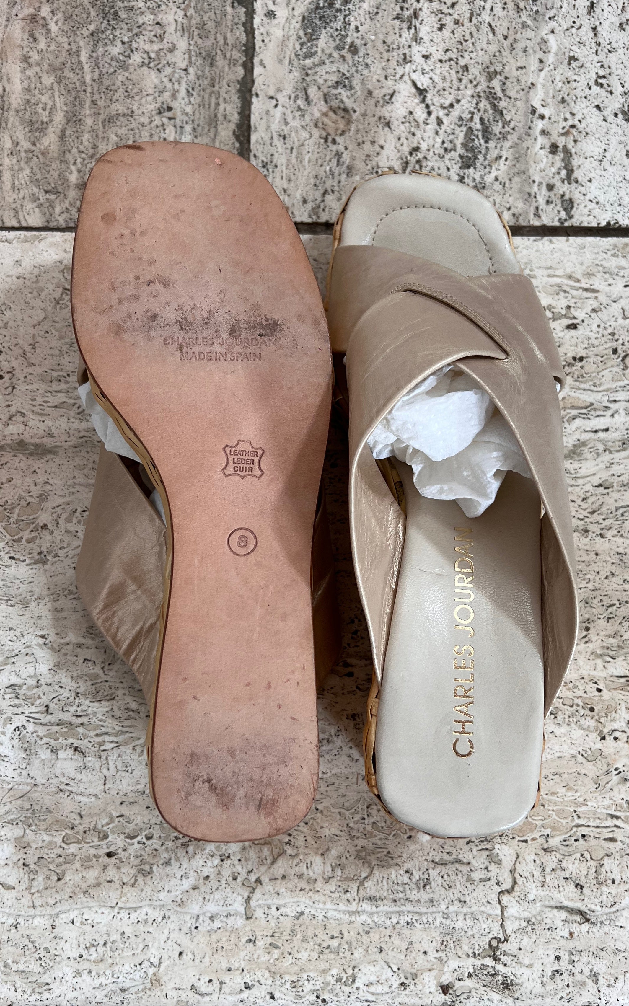 Vintage Charles Jourdan Wedges 40