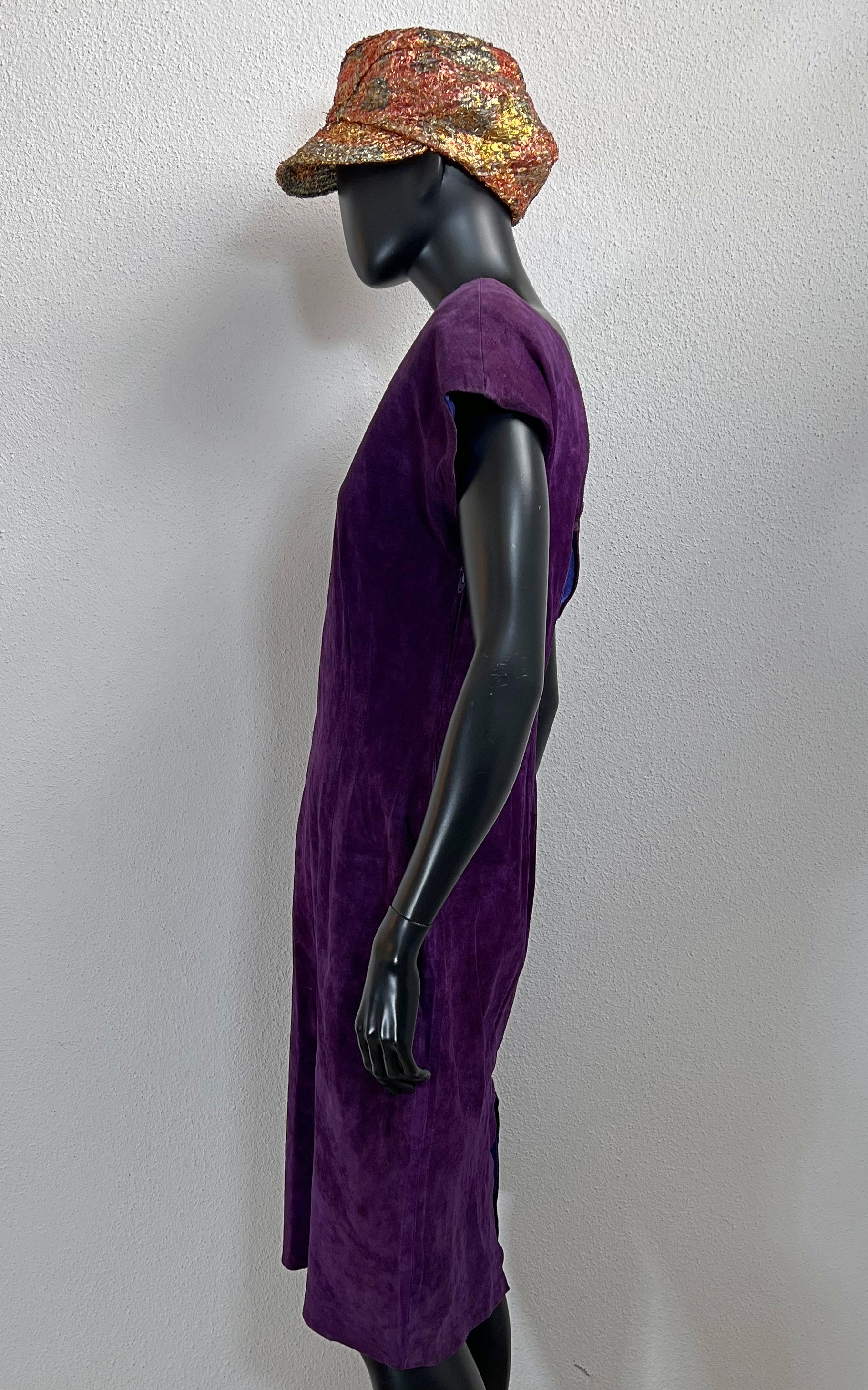 Vintage Suede Leather Dress