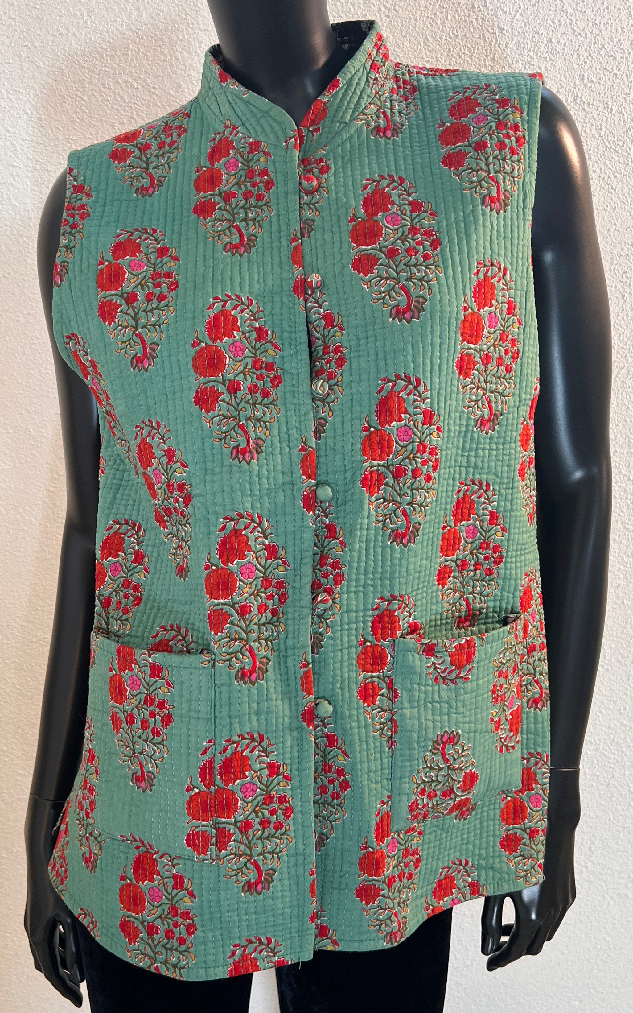 Vintage Reversible Kantha Waistcoat