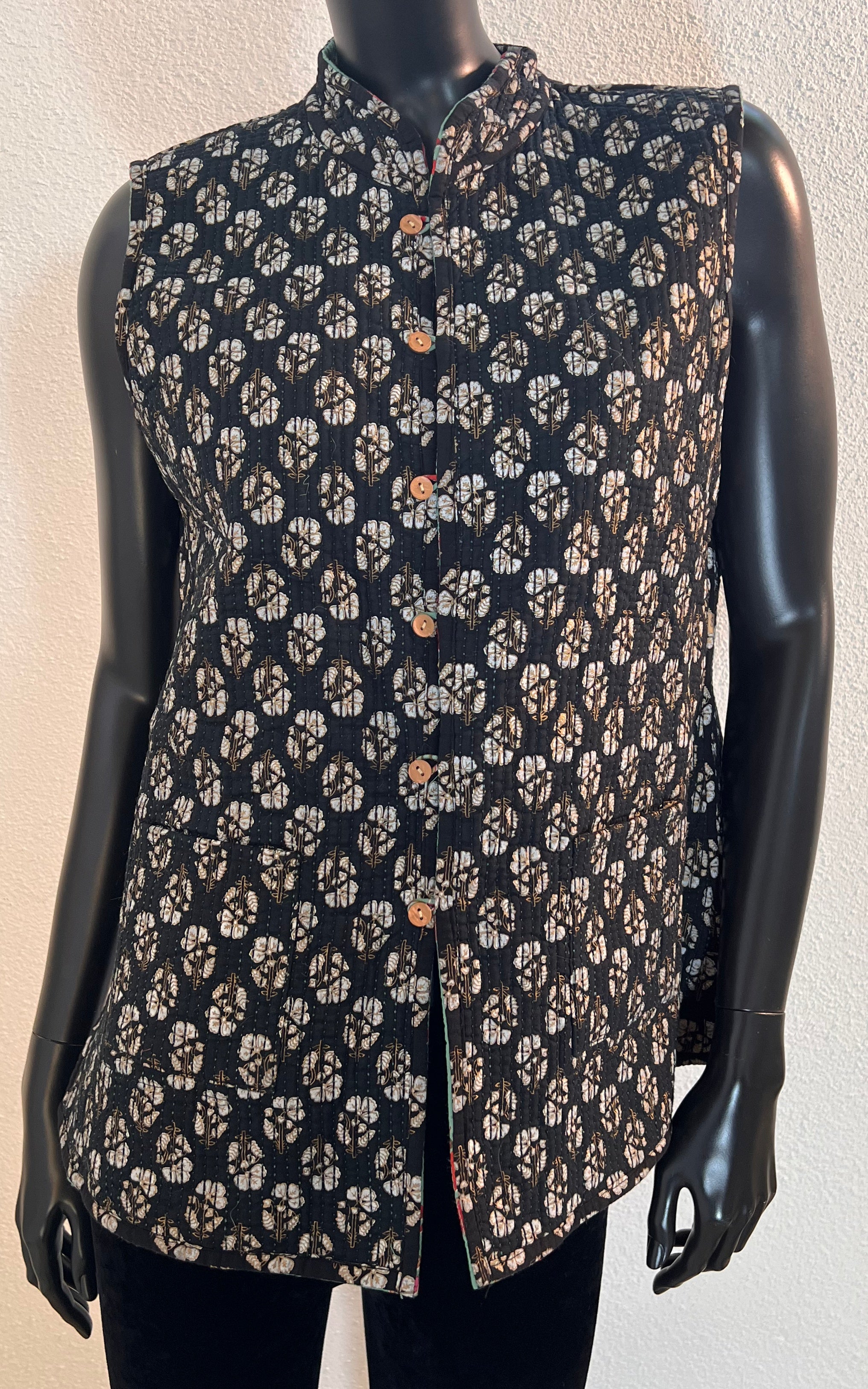 Vintage Reversible Kantha Waistcoat