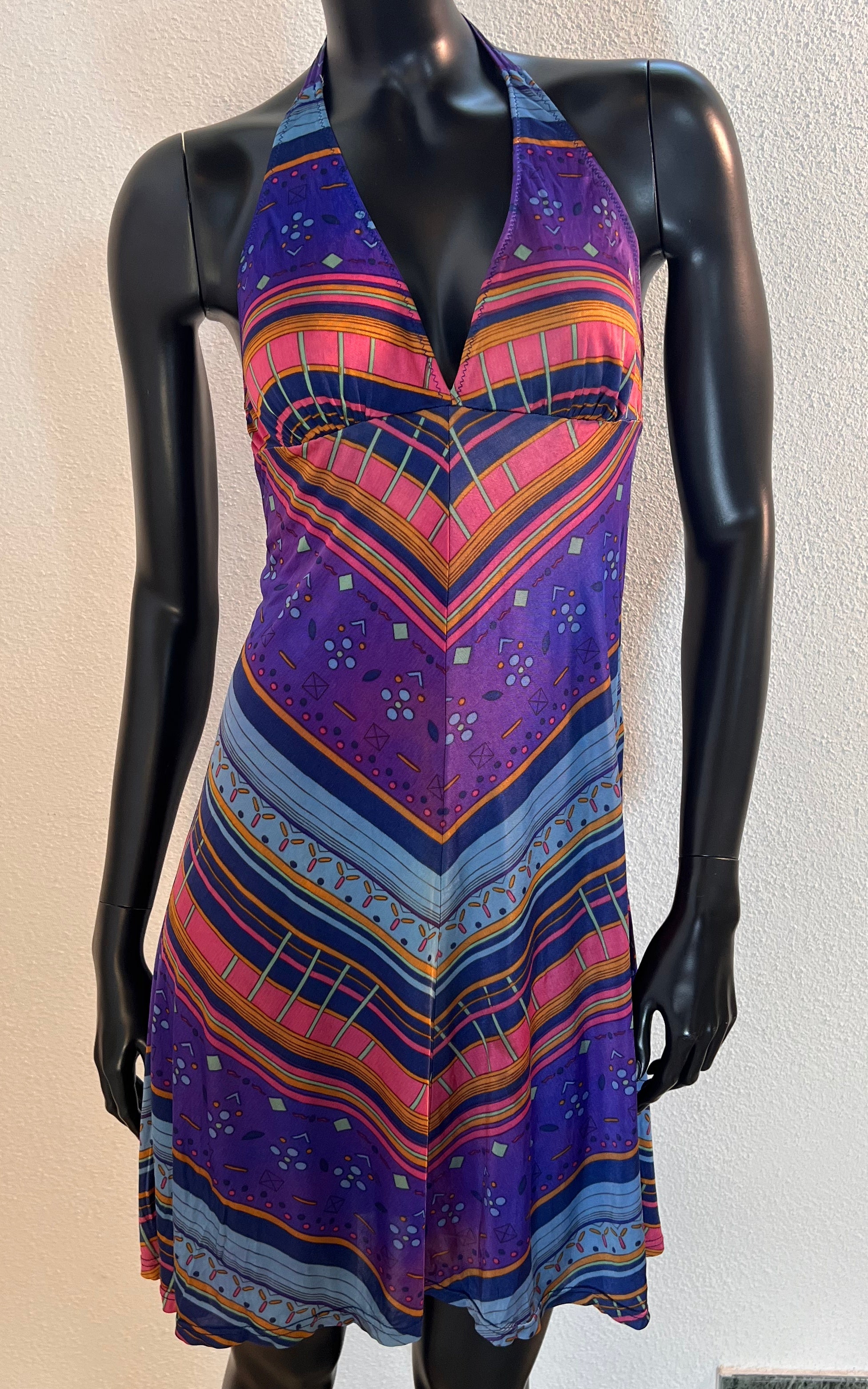 Abito vintage anni '70 con colletto