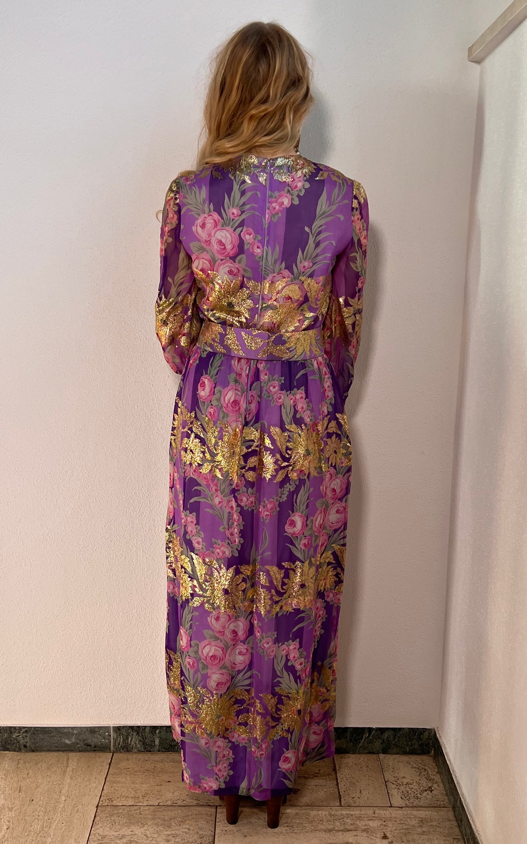 Vintage 70s Silk Dress