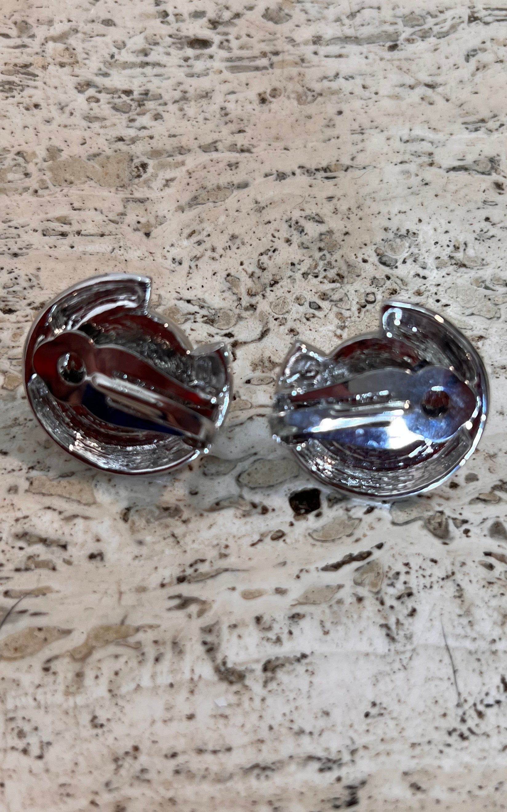 Vintage Mother of Pearl Clip Ons Small