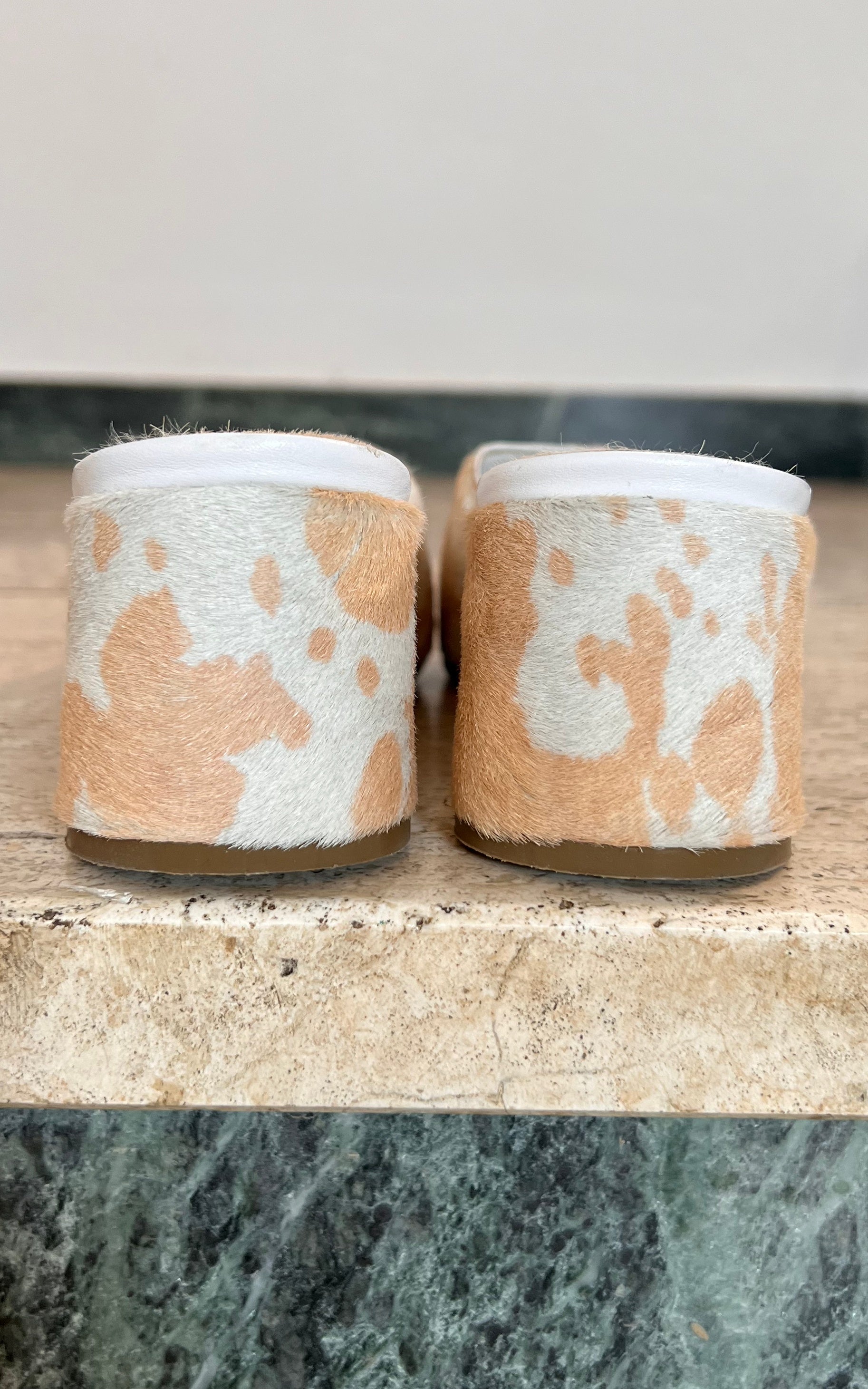 Vintage Y2K Walter Steiger Fur Heels 37