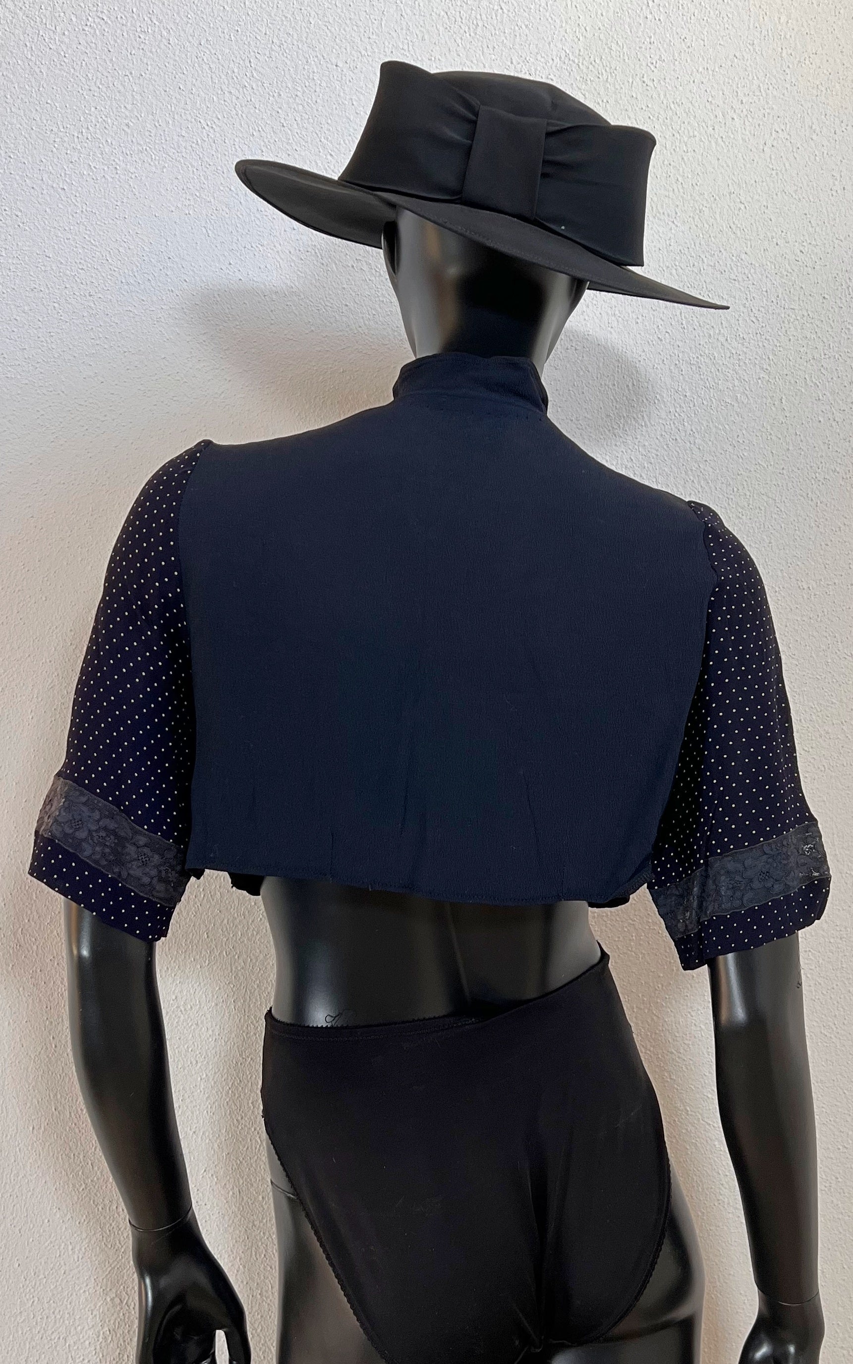 Vintage 30s Reworked Crop Top