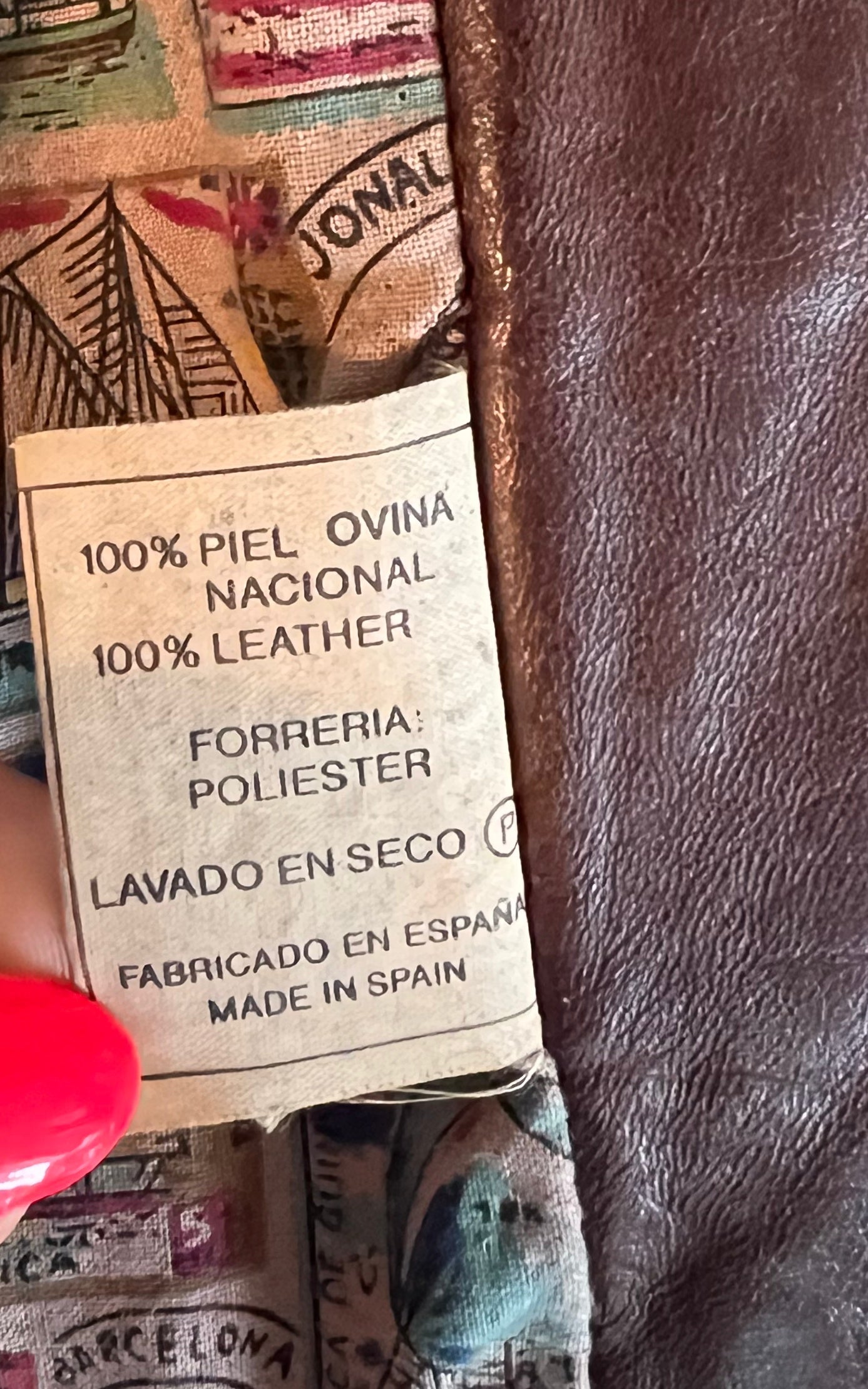 Vintage MENS Leather Bomber Jacket