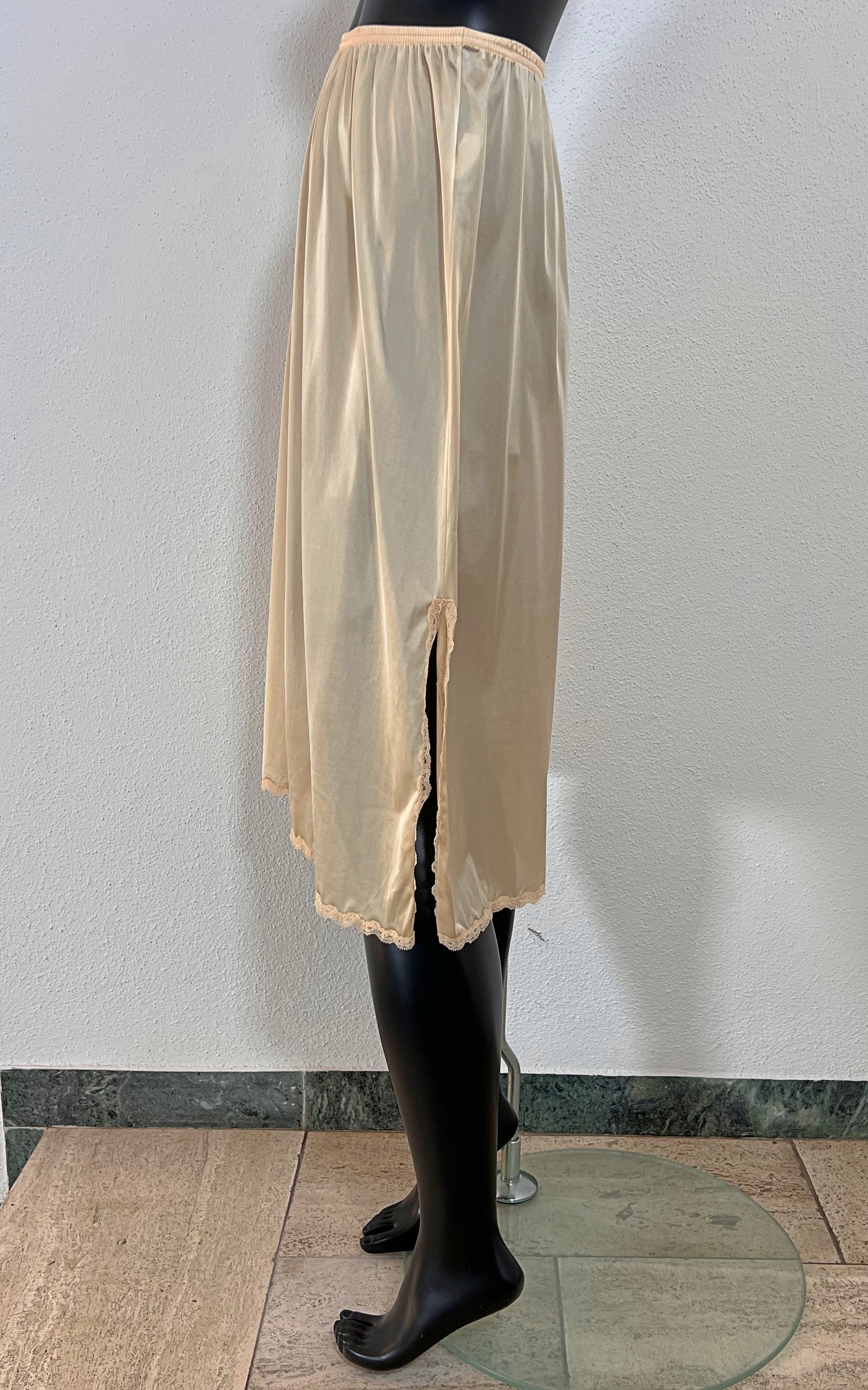 Vintage Nylon Lingerie Skirt