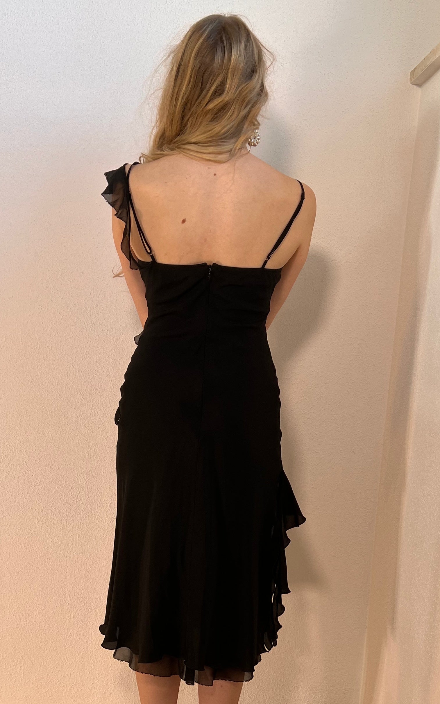 Vintage Silk Rose Slip Dress