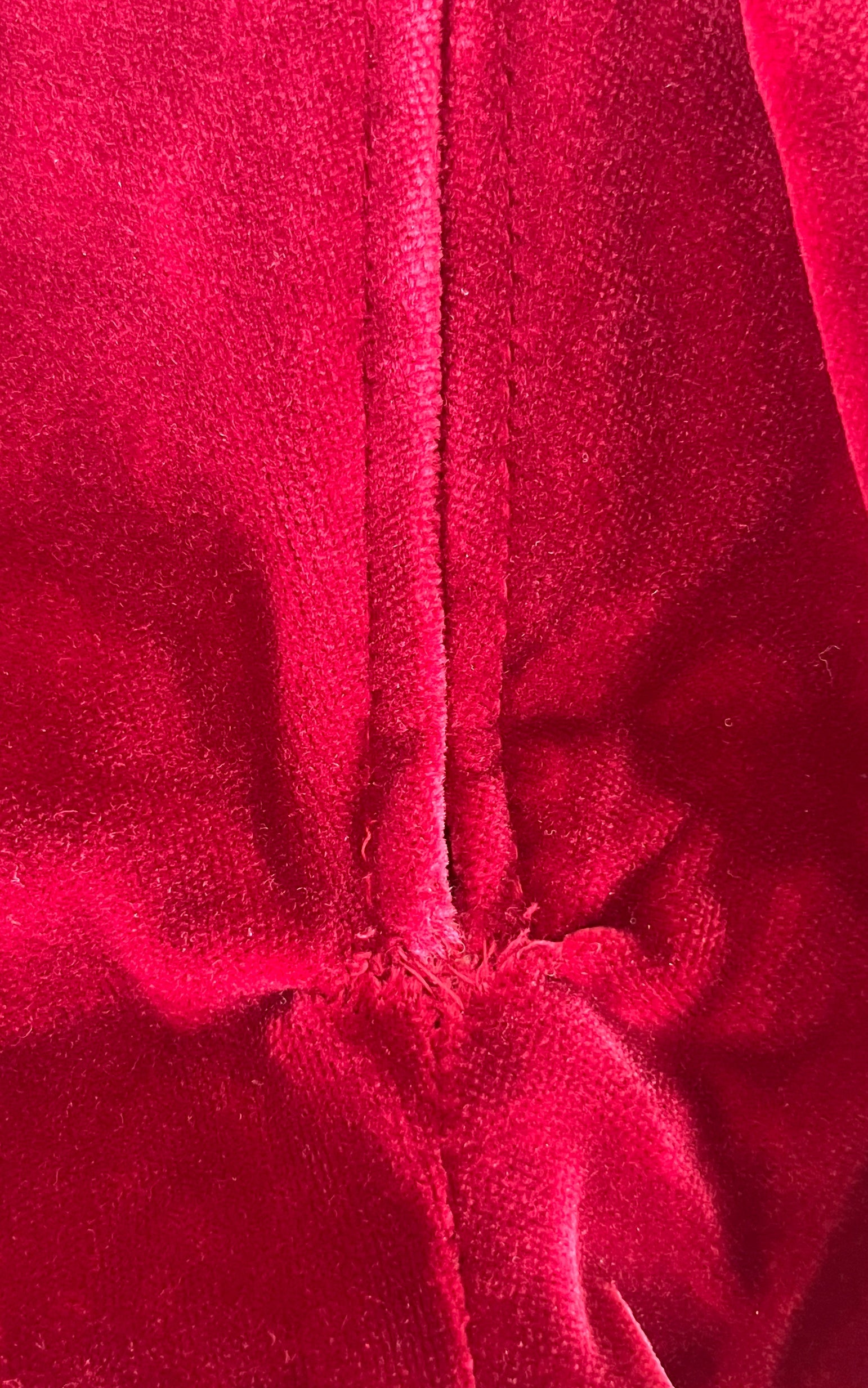 Vintage 70s Burgundy Red Velvet Flare