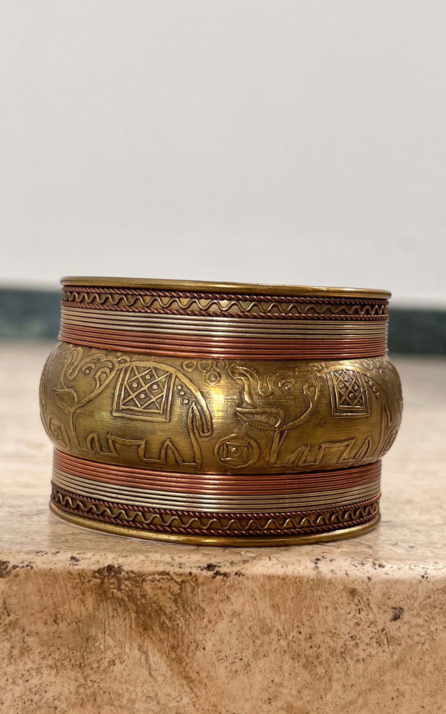 Vintage Indian Elephant Arm Cuff