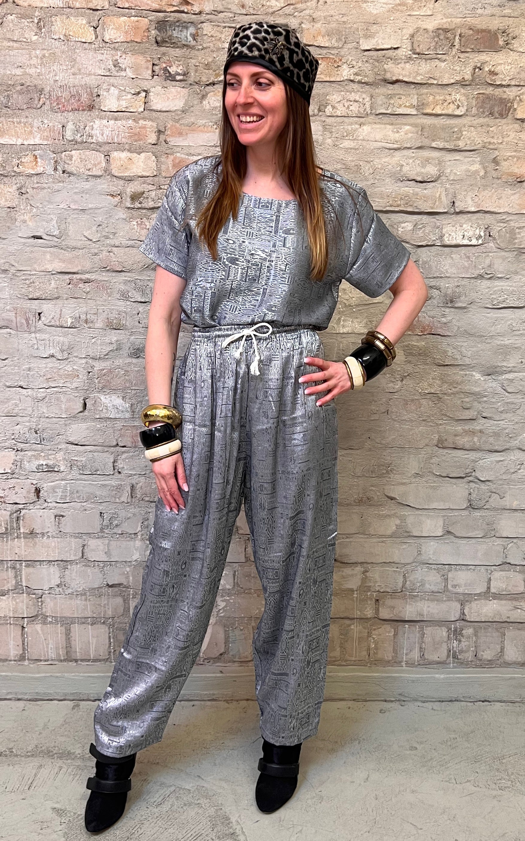 Abito vintage in seta anni '90