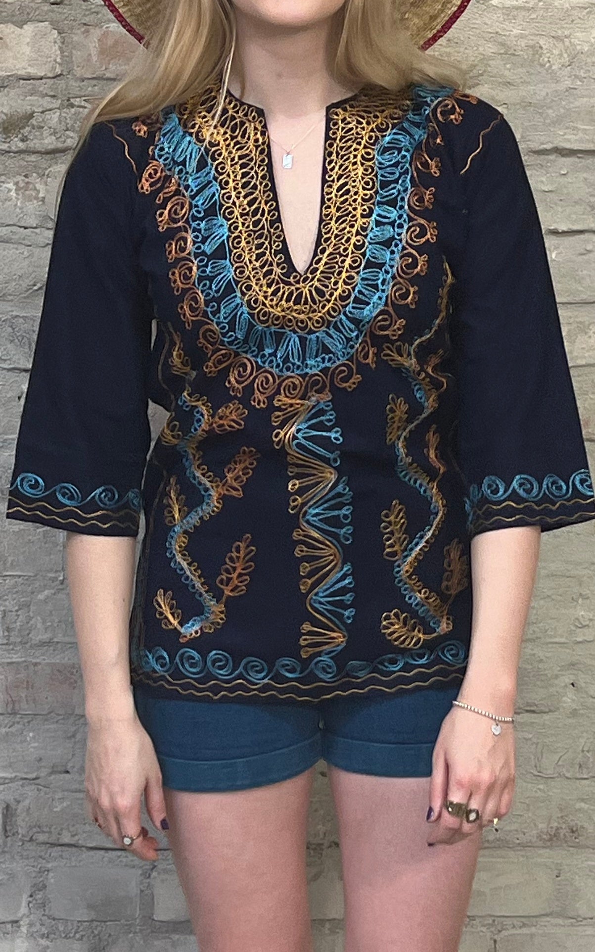 Camicia vintage in cotone anni '70