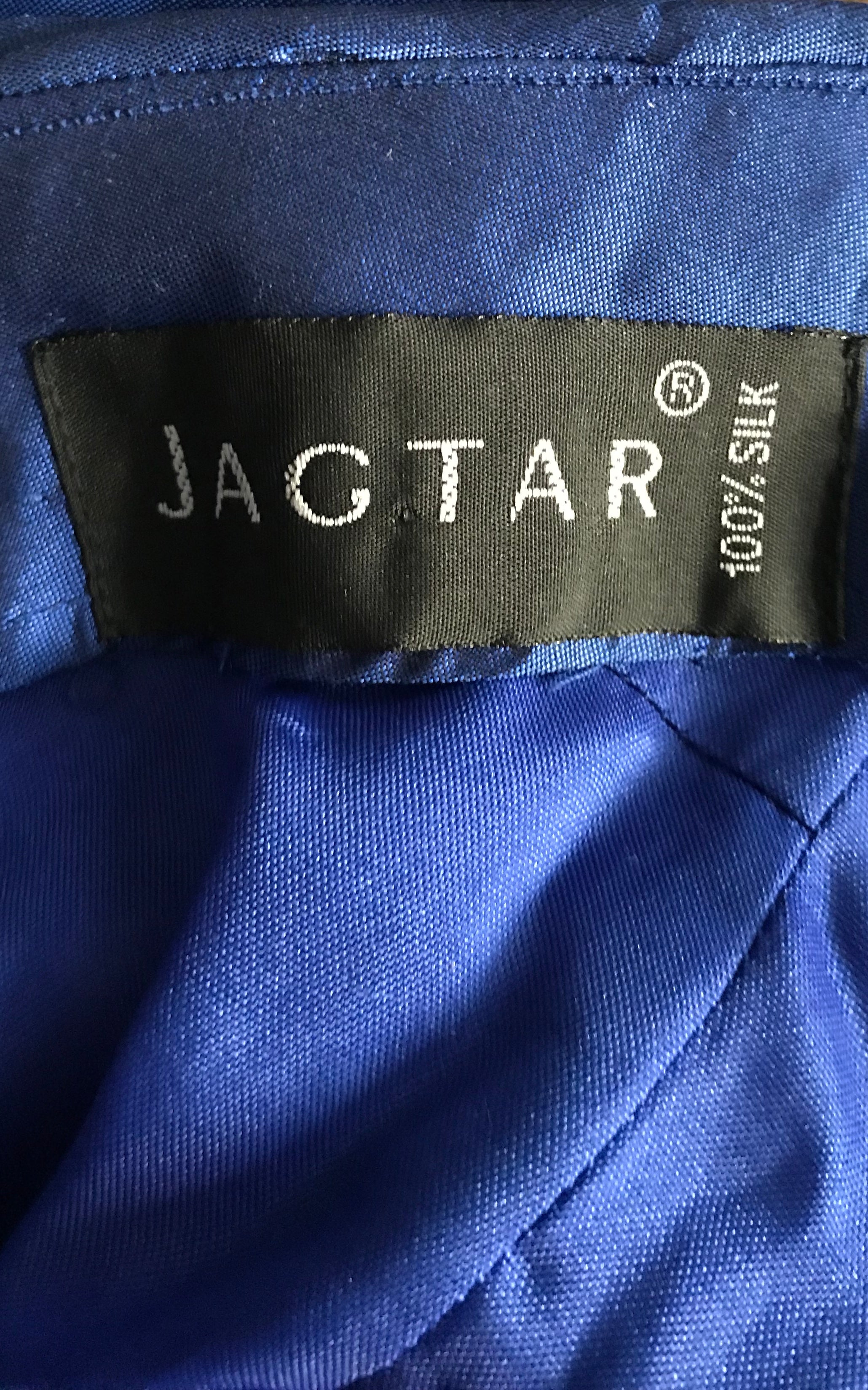 Electric Blue Silk Taffeta Dress