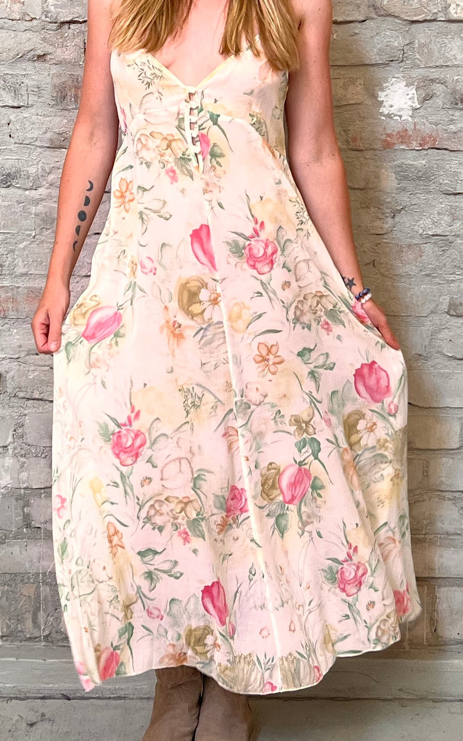 Bellissimo abito estivo trasparente anni '90