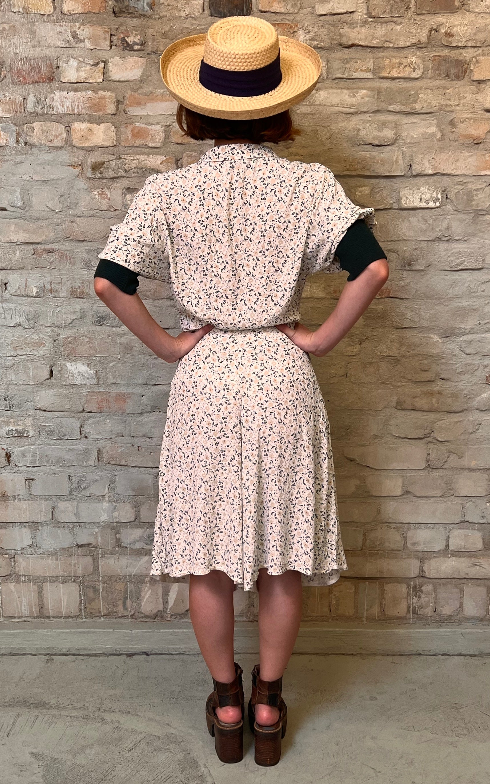 Vintage 90s Marc Cain Culotte Little Flower Set