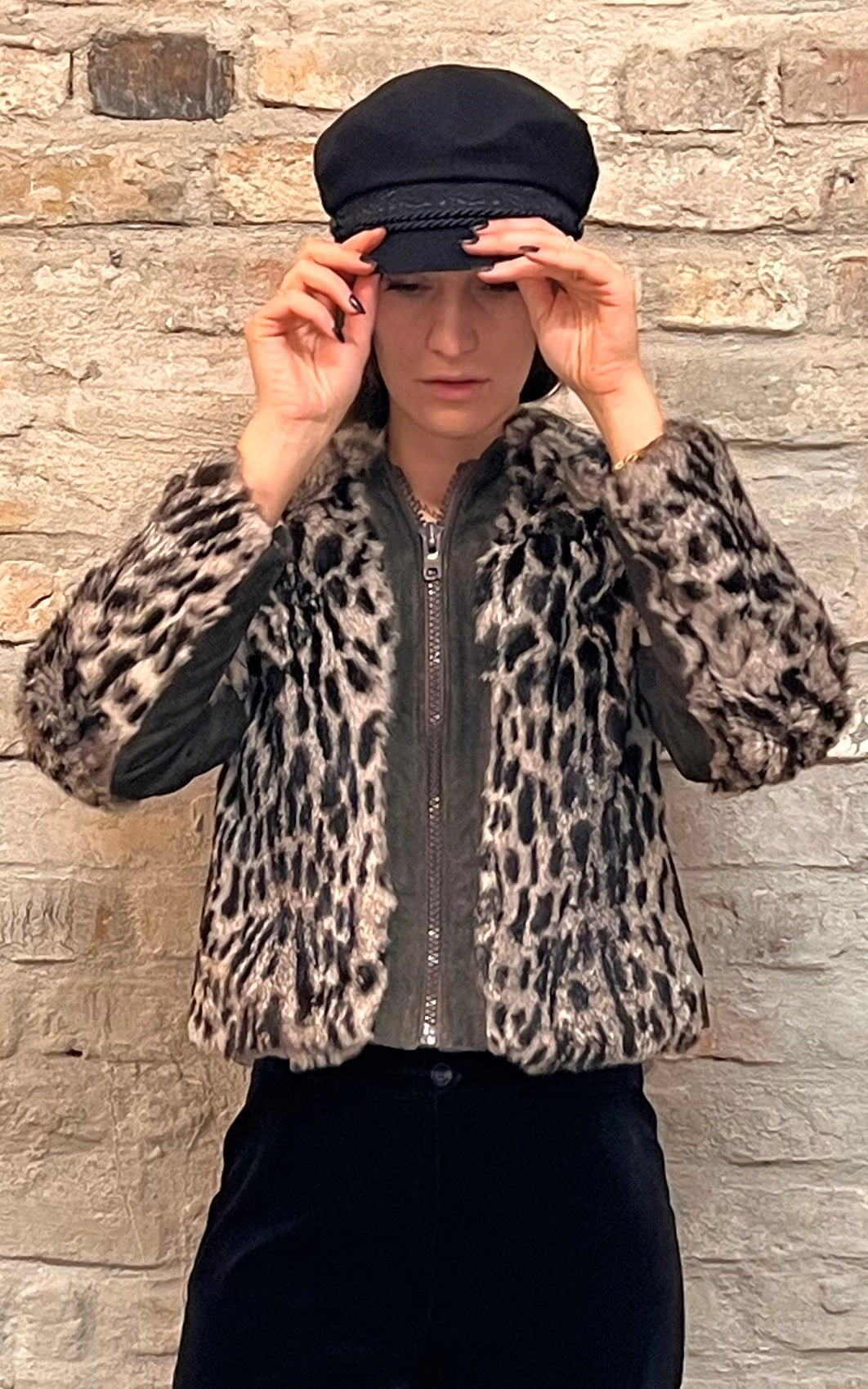 Giacca corta in pelliccia ''Leo'' vintage anni '70