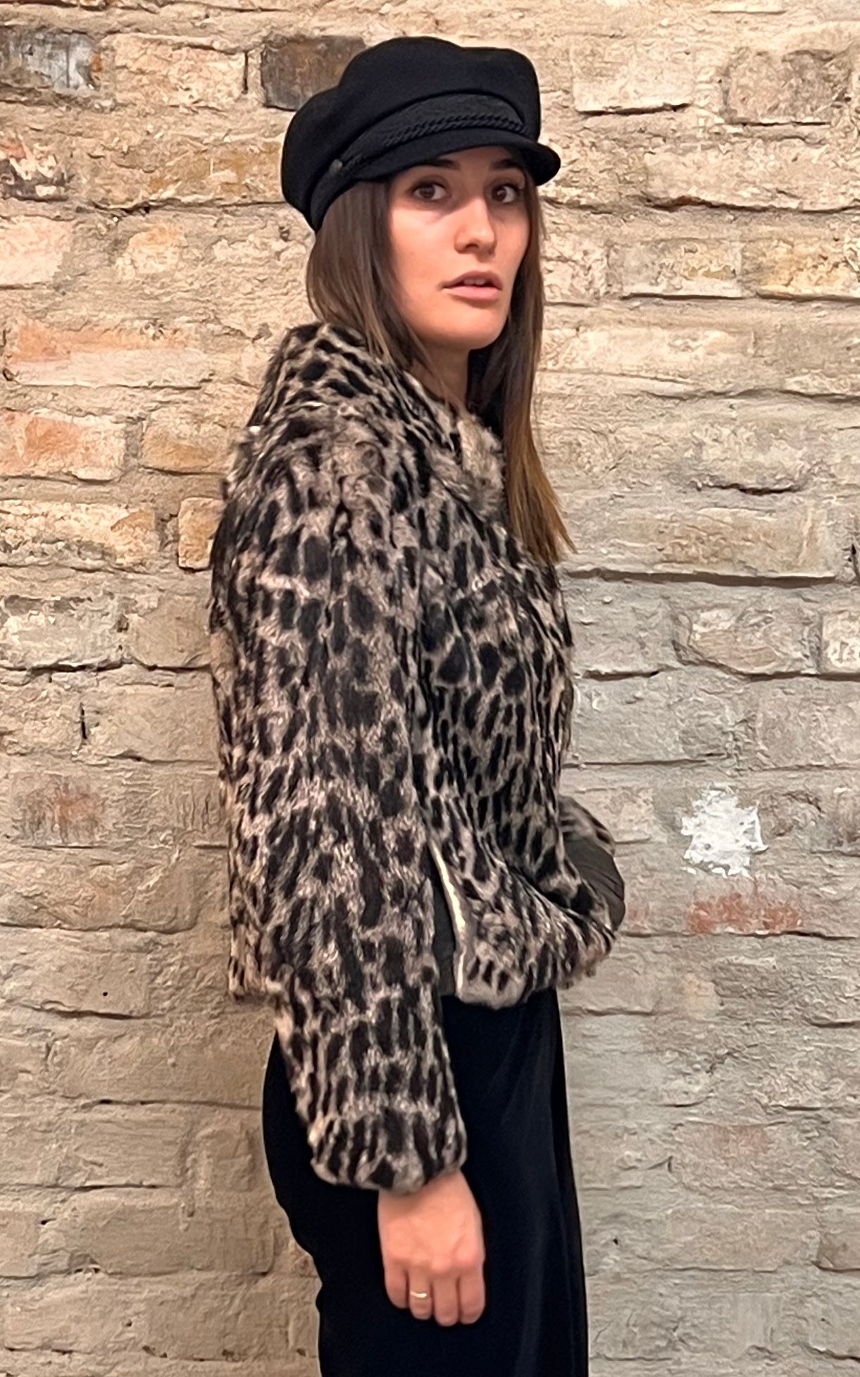 Giacca corta in pelliccia ''Leo'' vintage anni '70