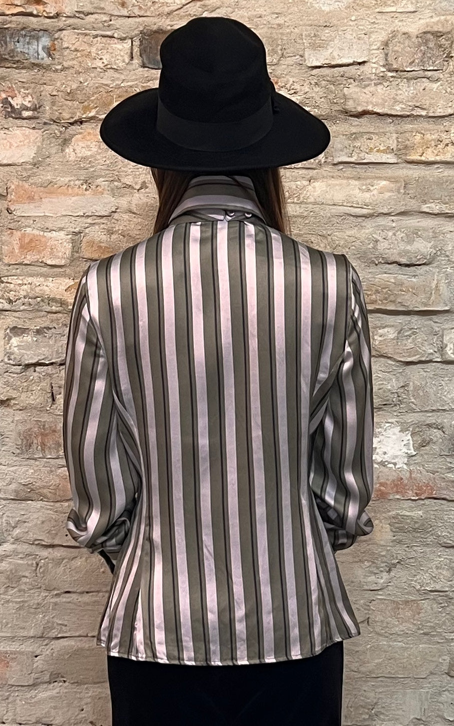 Vintage Emporio Armani Silk Pussy Bow Blouse