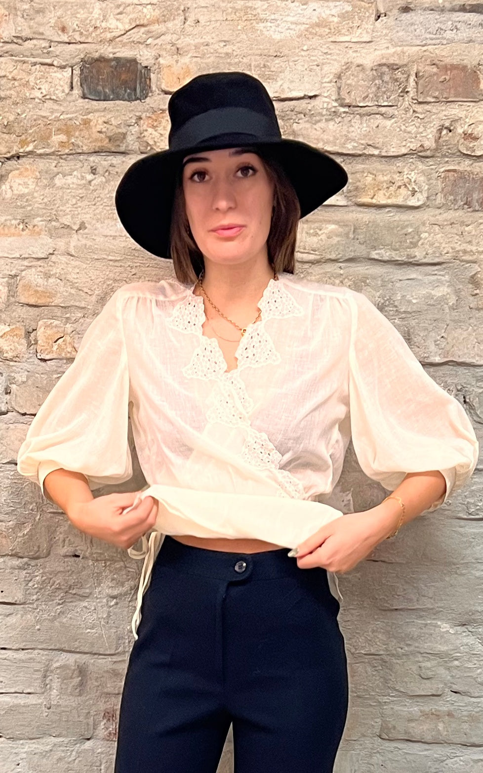 Top in garza vintage anni '70